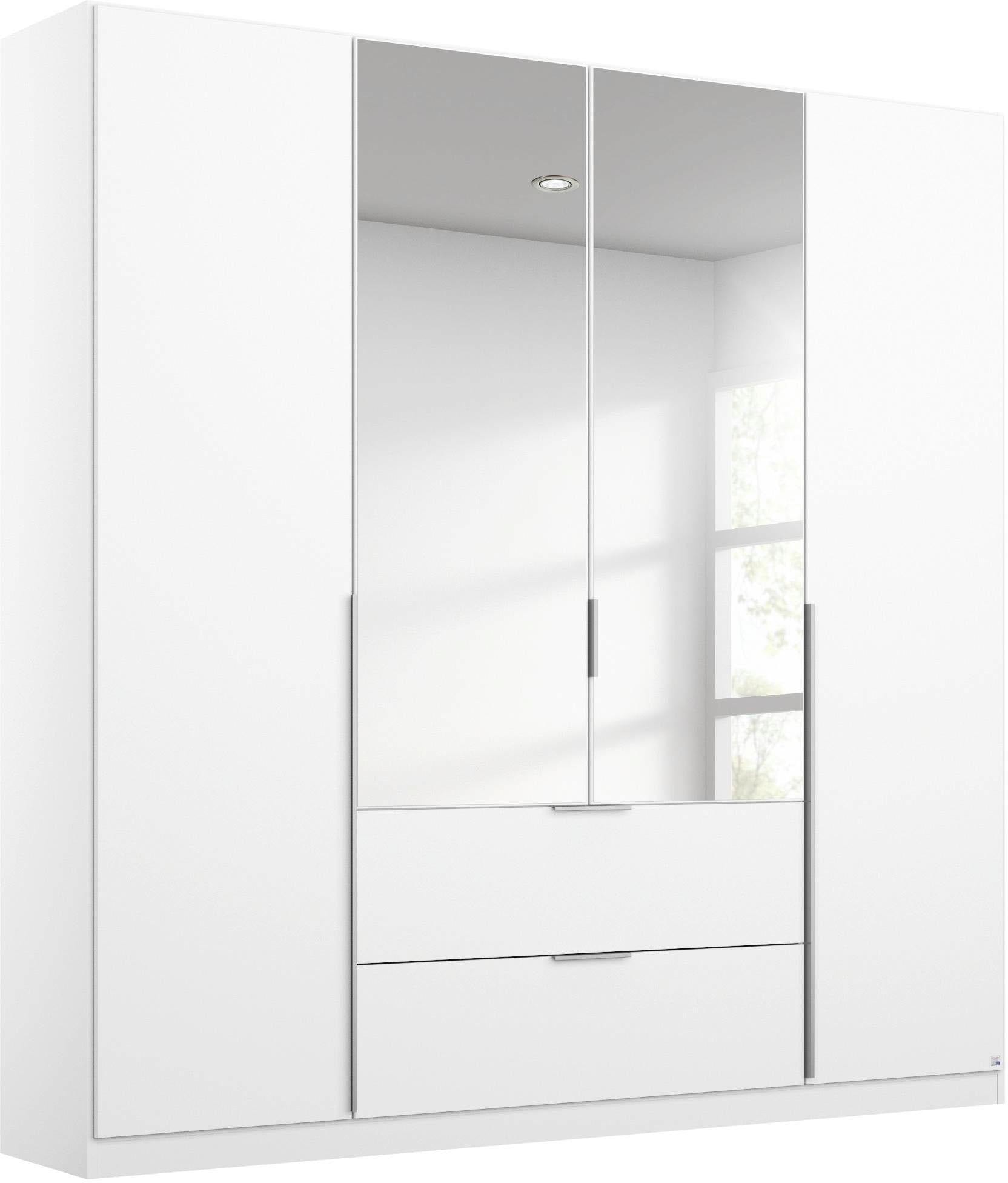 rauch Drehtürenschrank "Kleiderschrank Schrank Ankleide Garderobe Schlafzimmerschrank MEMPHIS" Breiten: 181/225/270 cm, Höhe 210 cm, mit Spiegel und Schubladen, viel Stauraum MADE IN GERMANY