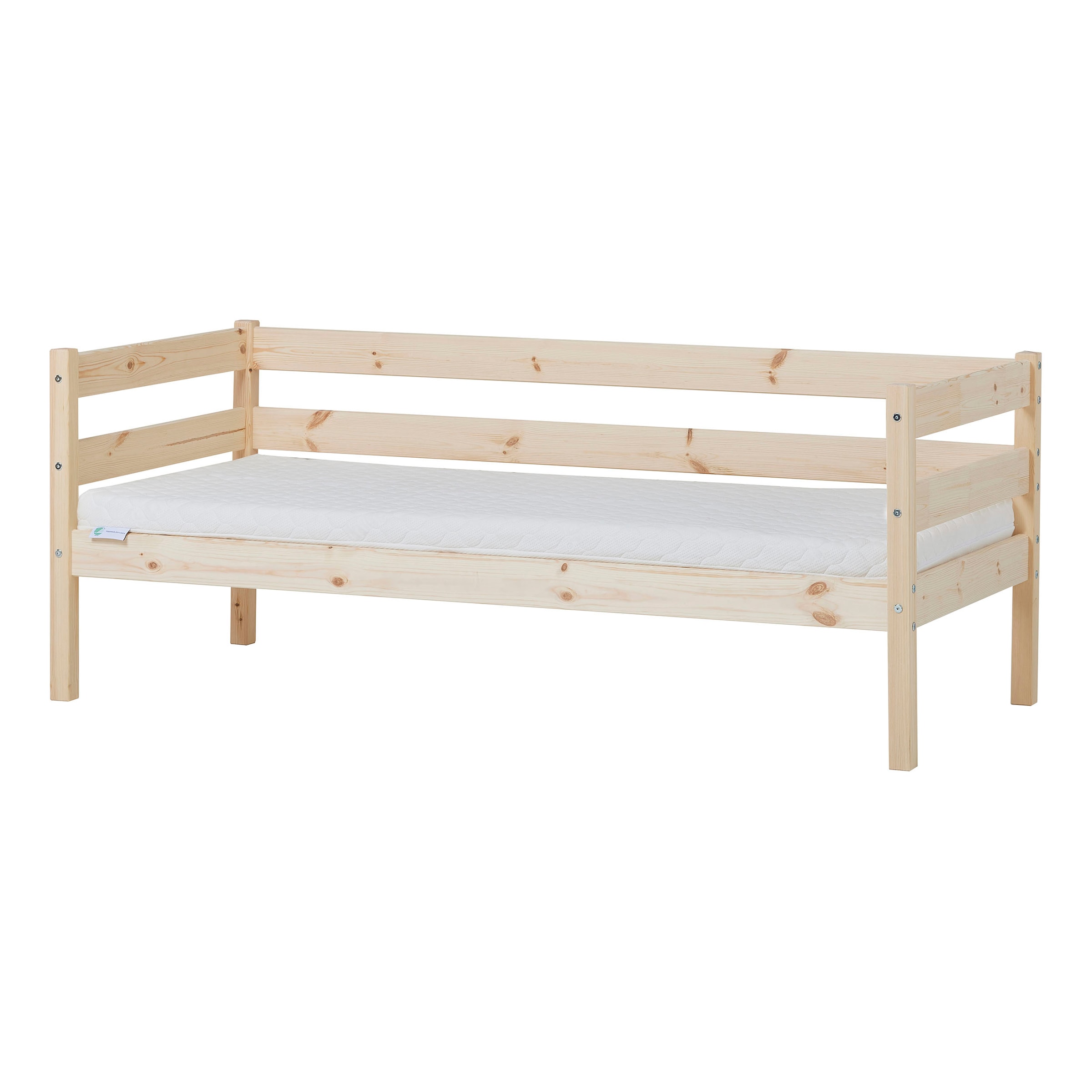 Hoppekids Einzelbett "ECO Comfort Kinderbett, Kiefer Massivholz, Jugendbett inkl. Rollrost", 70x160 cm, wahlweise in ver