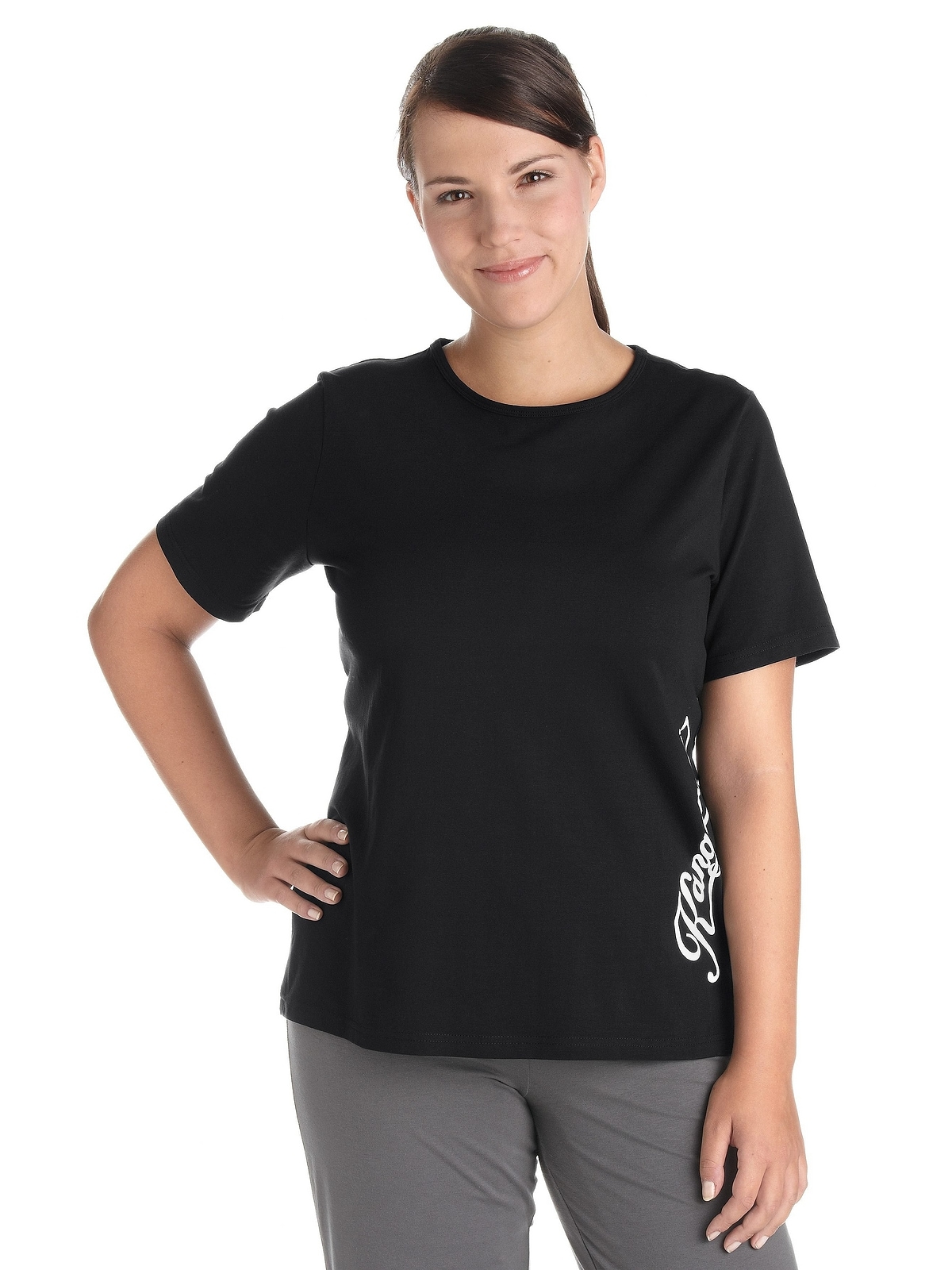 KangaROOS T-Shirt »Große Größen«, mit zwei Seitenschlitzen