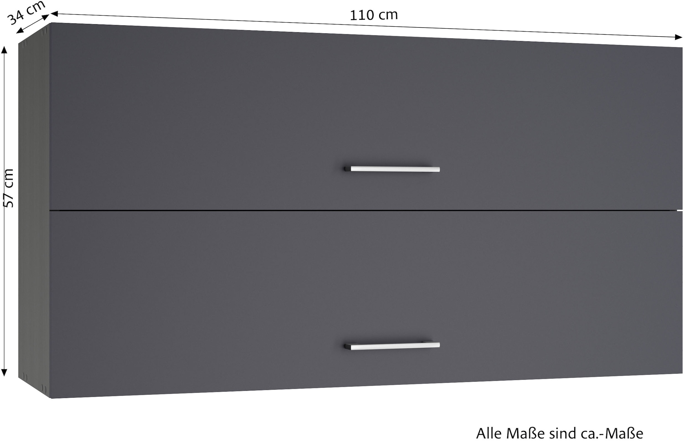 KOCHSTATION Klapphängeschrank »KS-Milan«, HELD Möbel, Klapphängeschrank 110 cm, matte oder hochglänzende Fronten