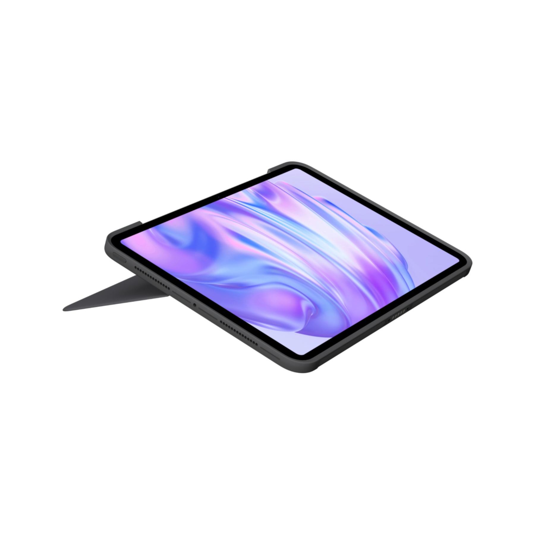 Logitech Tablet-Tastatur »Combo Touch«, (Angenehmes Tippen-verstellbare Füße-ausklappbare Füße-Touchpad-Schutzhülle-iOS Sondertasten-Multimedia-Tasten-Lautstärkeregler-Handgelenkauflage)