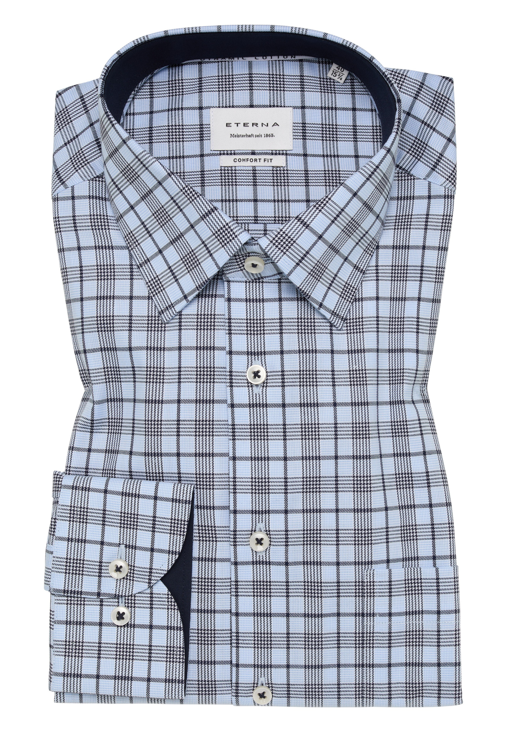 Thumbnail - Eterna Langarmhemd "COMFORT FIT" NON IRON (bügelfrei)