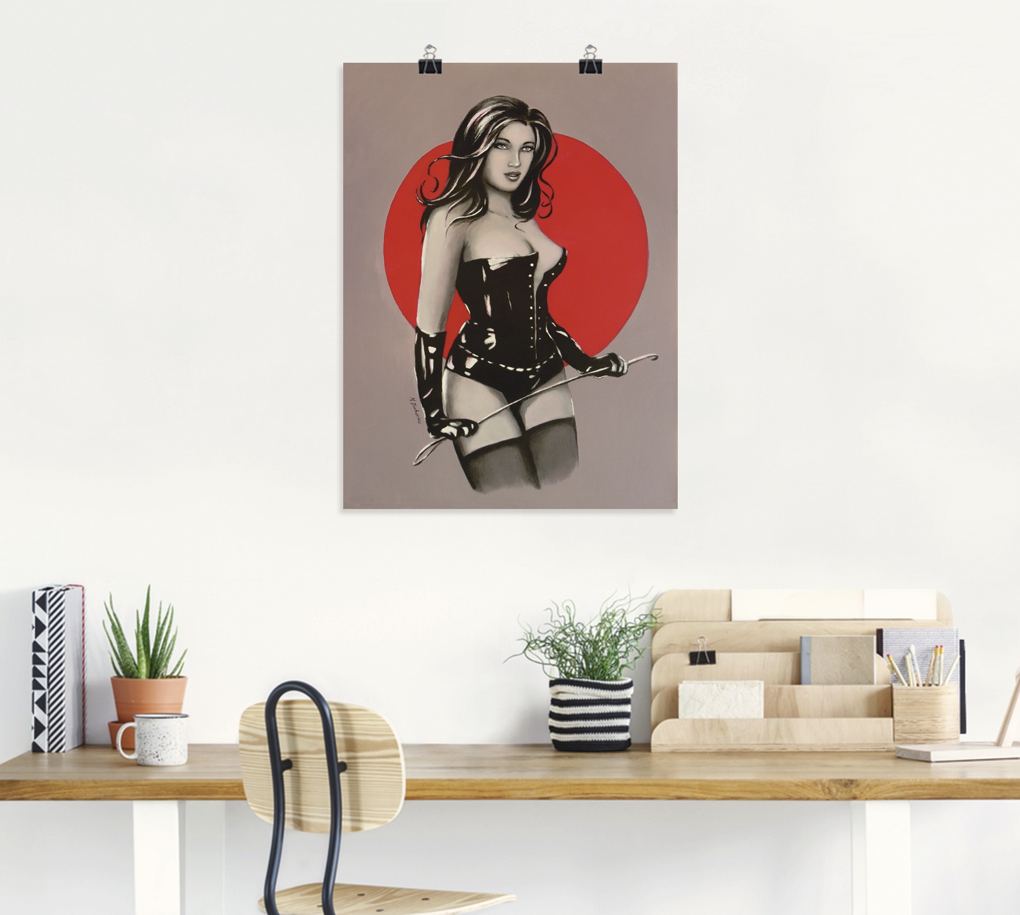 Artland Poster »Mistress Herrin der Lust - Malerei«, Frau, (1 St.), als Alubild, Leinwandbild, Wandaufkleber oder Poster in versch. Größen