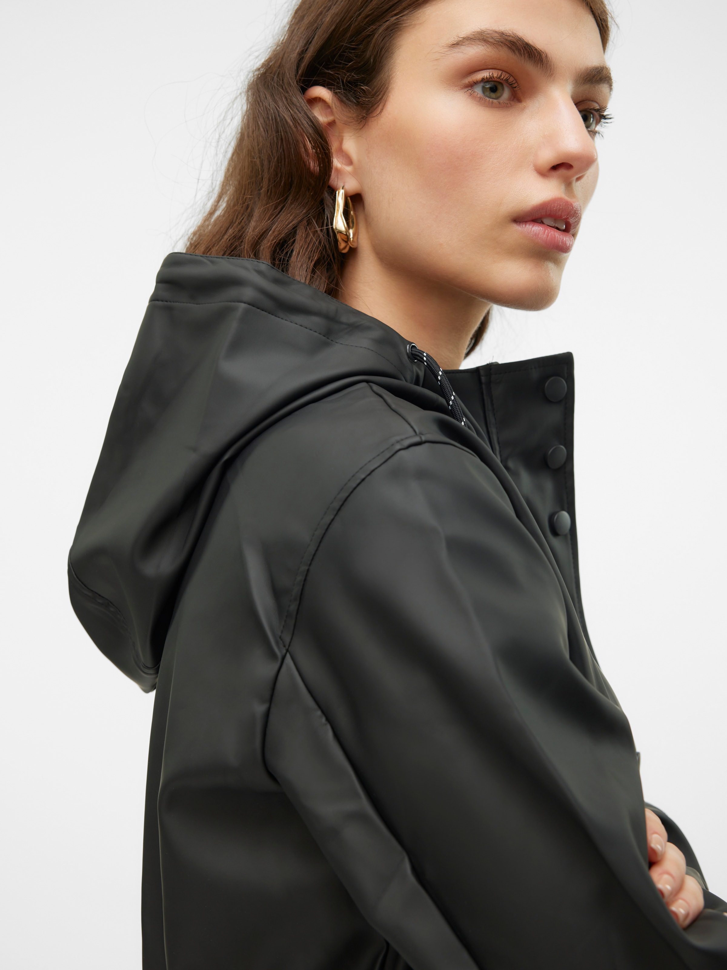 Vero Moda Regenjacke »VMMALOU COATED JACKET« mit Kapuze wasserabweisende Beschichtung
