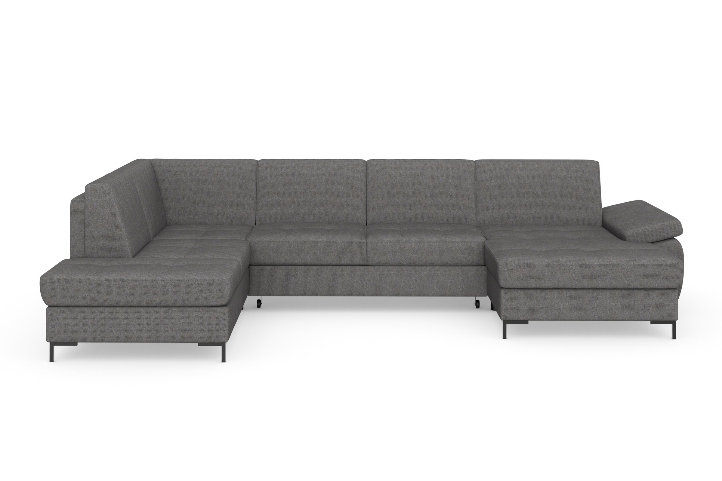 DOMO collection Wohnlandschaft »Capelo U-Form«, mit Armteilverstellung, wahlweise mit Bettfunktion, Federkern