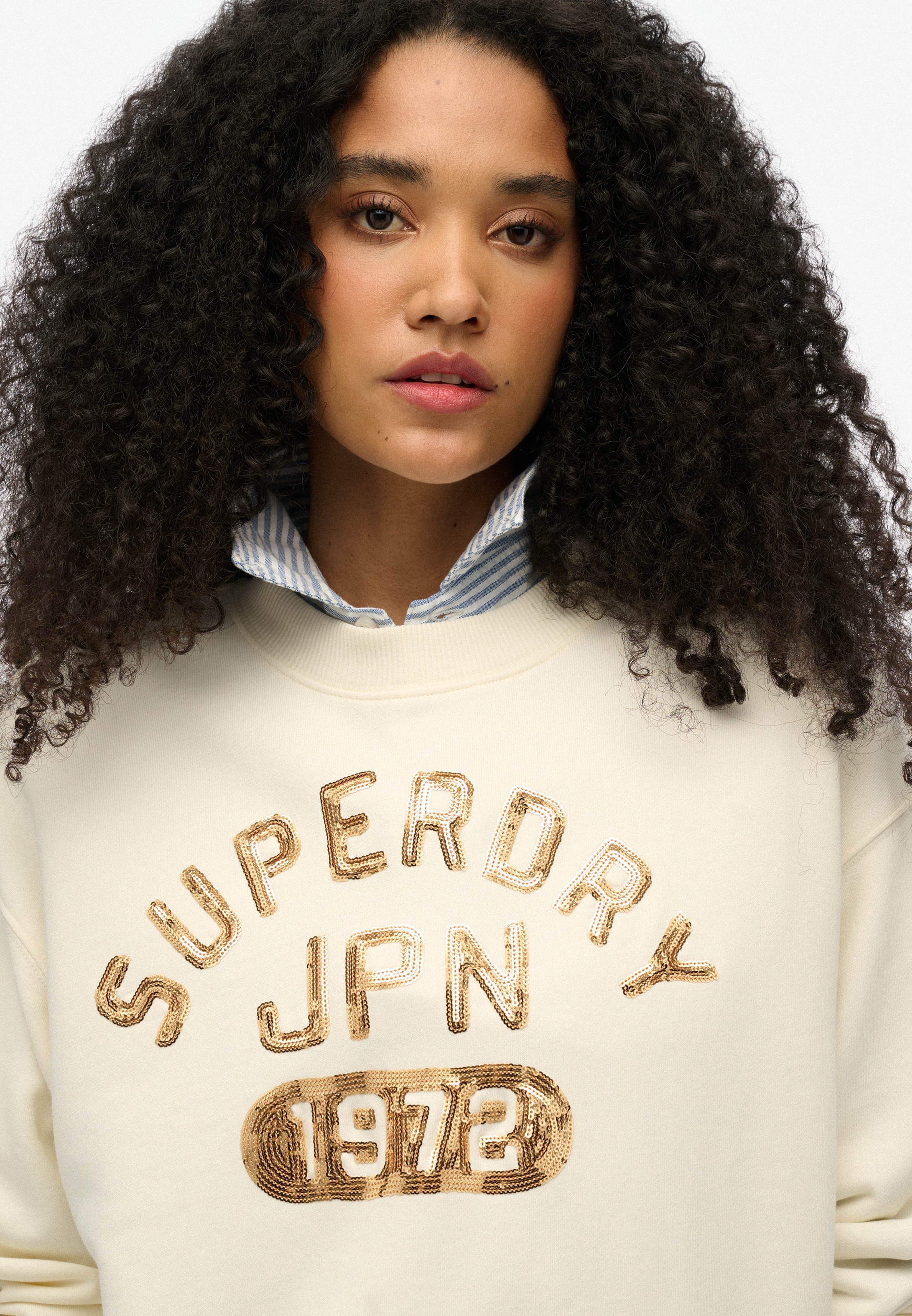 Superdry Sweatshirt "EMBELLISHED VARSITY LOOSE CREW" günstig online kaufen