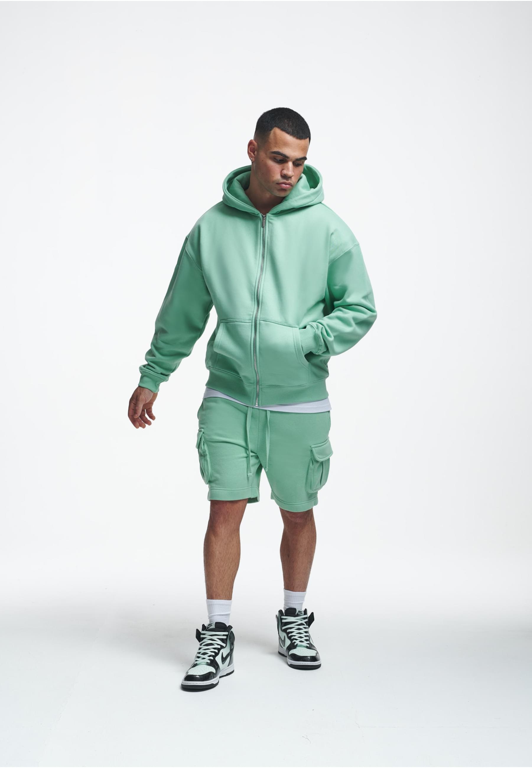 2Y Studios Sweatjacke »2Y Studios Herren 2Y Globus Oversize Zip-Hoodie«