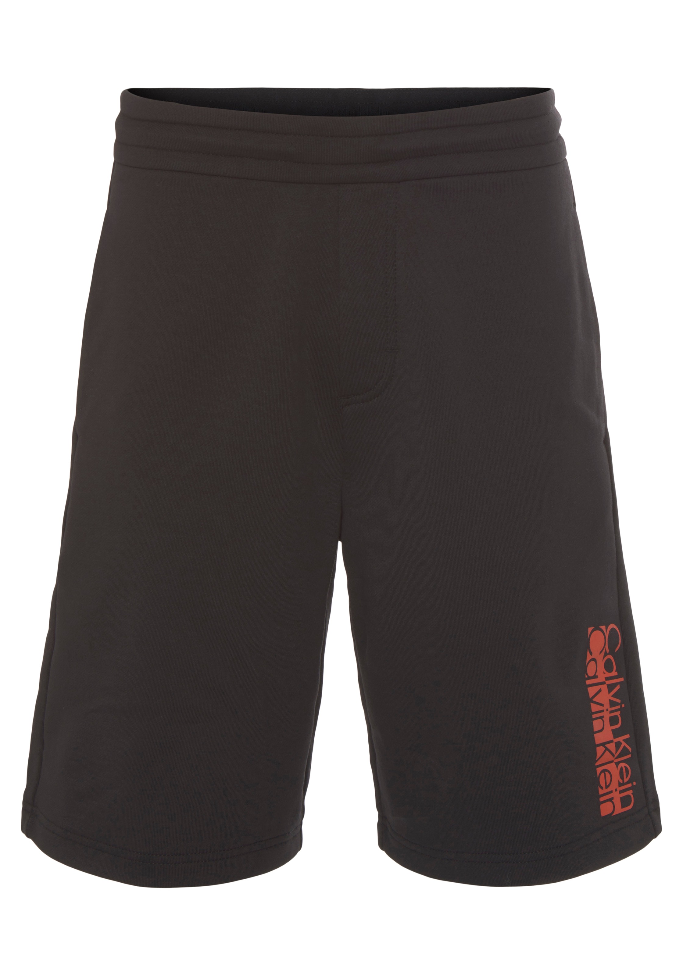 Calvin Klein Sweatshorts »OFF-PLACED LOGO SWEATSHORTS« mit geradem Bein