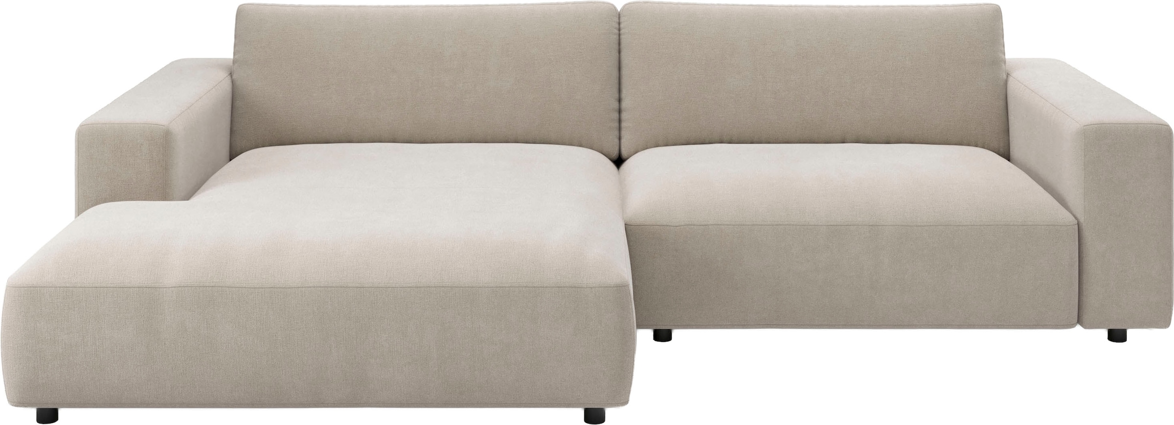 Musterring Ecksofa "MR LUCIA, Charakterstarker Lounge-Komfort von Musterring" XXL-Longchair, erstklassige Kammerkissen & zeitloser Look