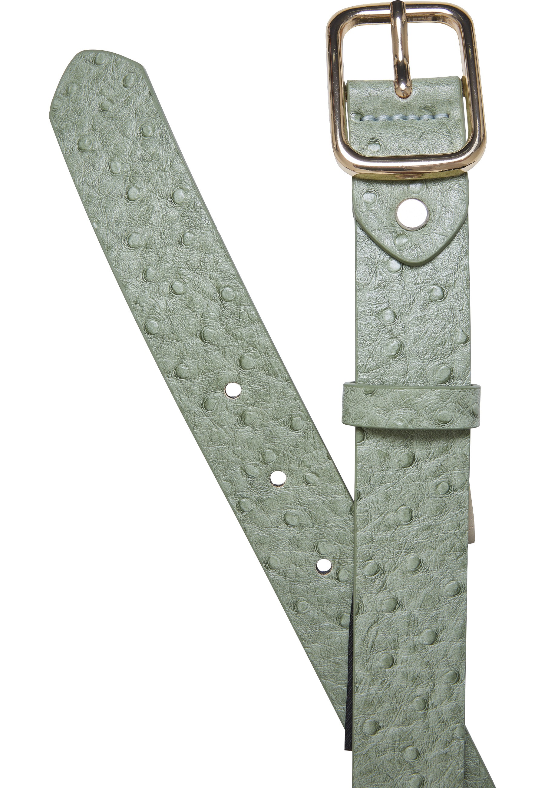 URBAN CLASSICS Hüftgürtel »Urban Classics Unisex Ostrich Synthetic Leather Belt 2-Pack«