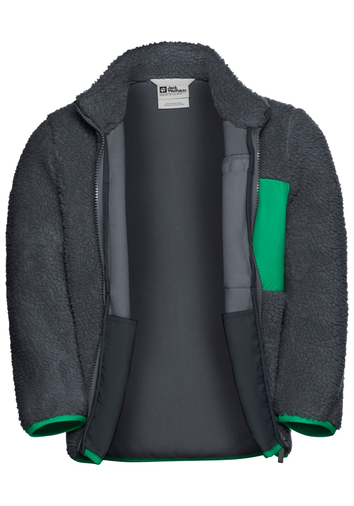 Jack Wolfskin Fleecejacke »ICE CURL JACKET K«, Wärmend, winddicht, Übergangsjacke