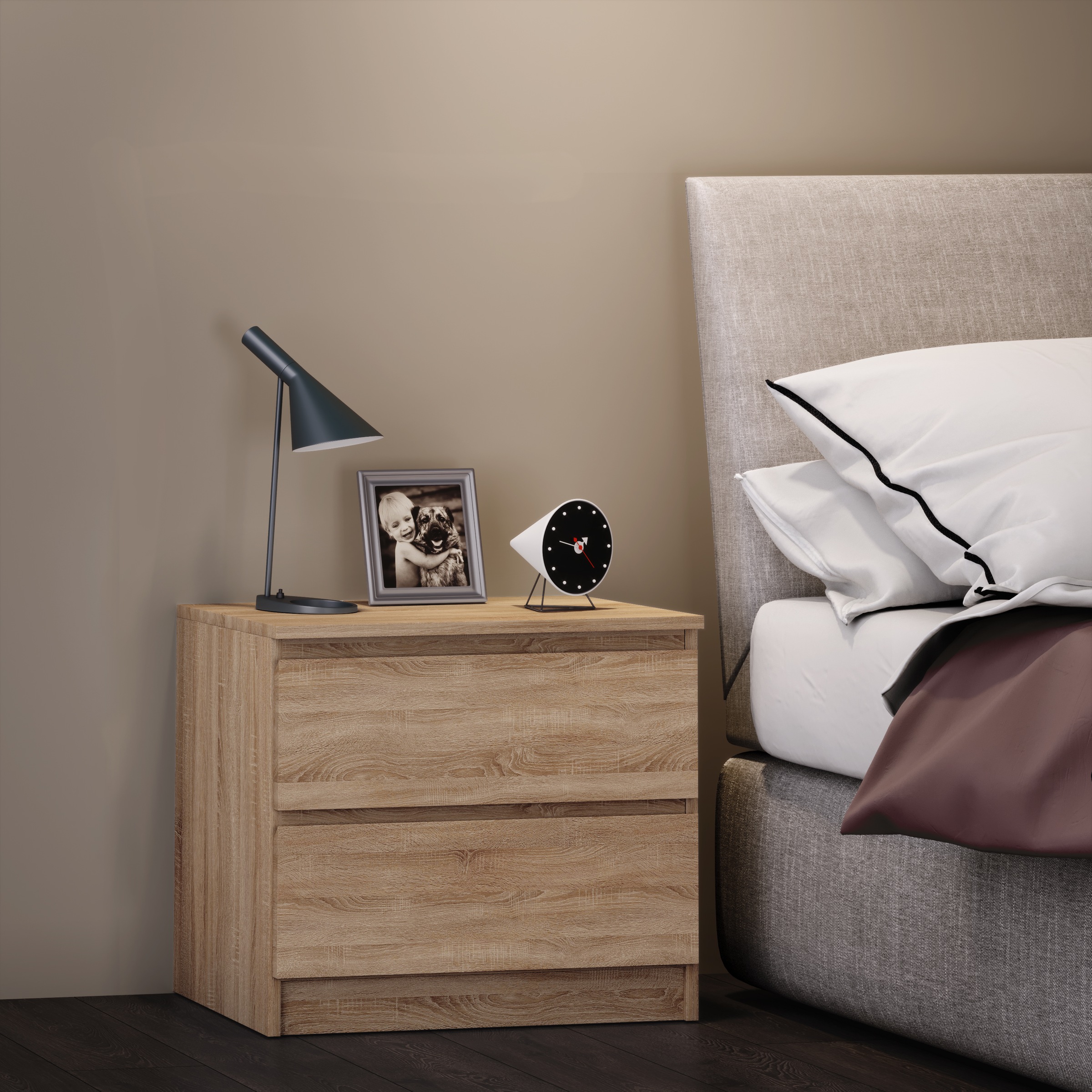 VCM Nachttisch »Holz Nachtschrank Nachttisch Schublade Breido Mini«
