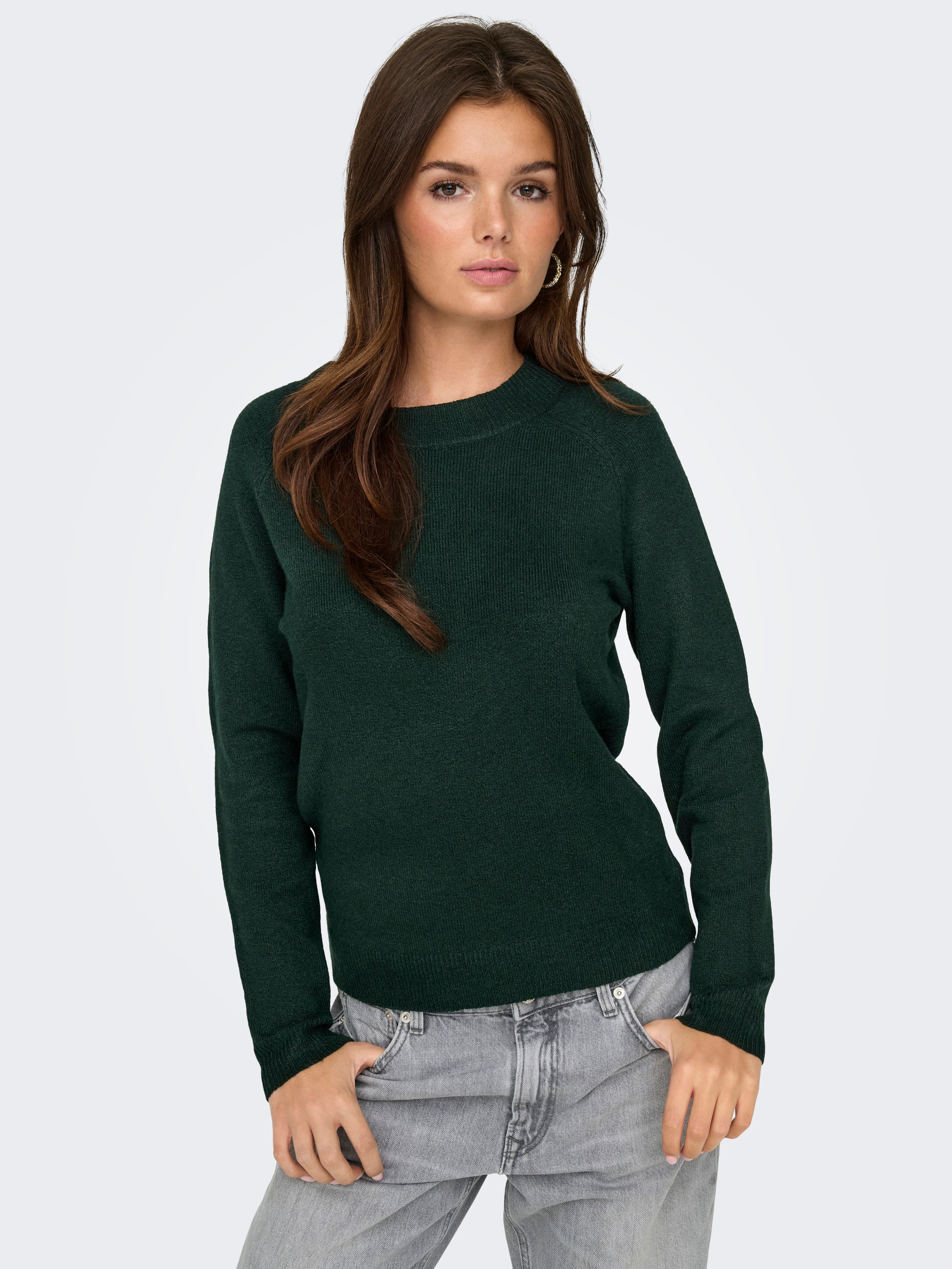 ONLY "ONLRICA LIFE L/S PULLOVER KNT NOOS" Materialmix, regular fit günstig online kaufen