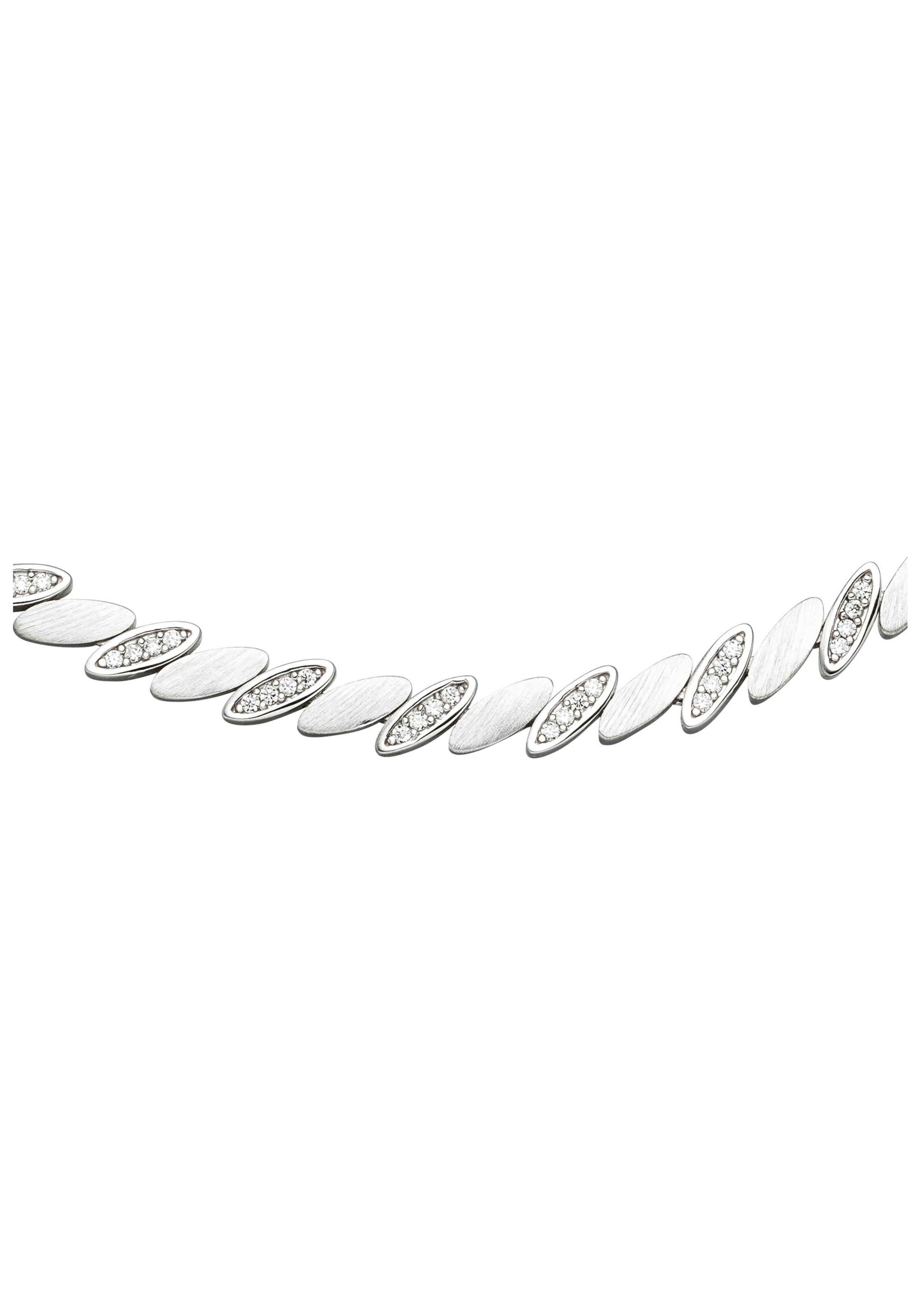 JOBO Collier, 925 Silber mit 144 Zirkonia 45 cm