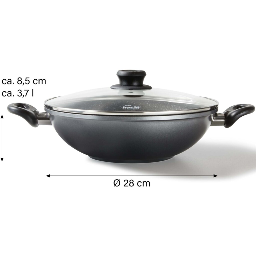 STONELINE Wok, Aluminiumguss, Ø 28 cm, Induktion