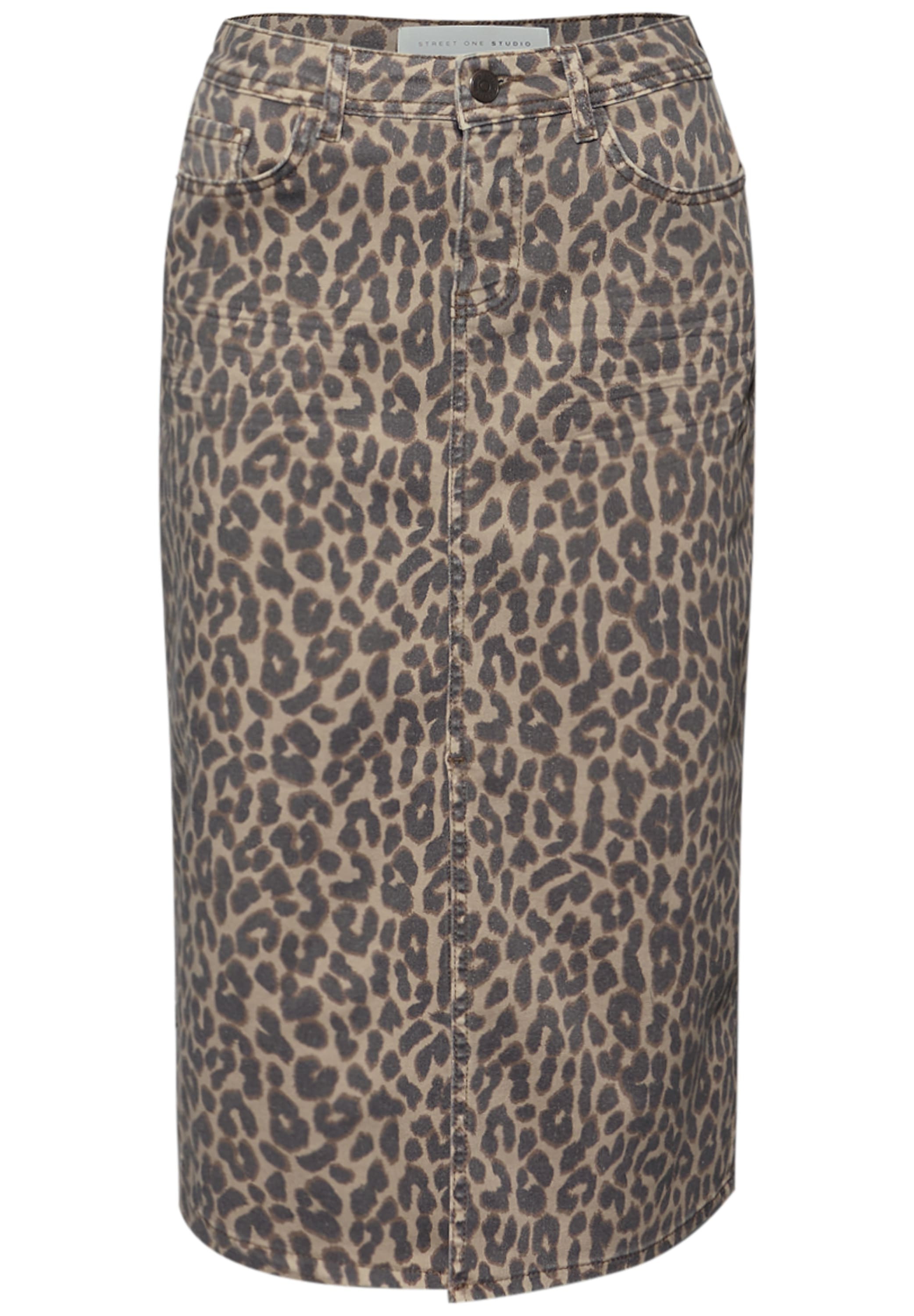 STREET ONE STUDIO Maxirock mit Leo-Muster