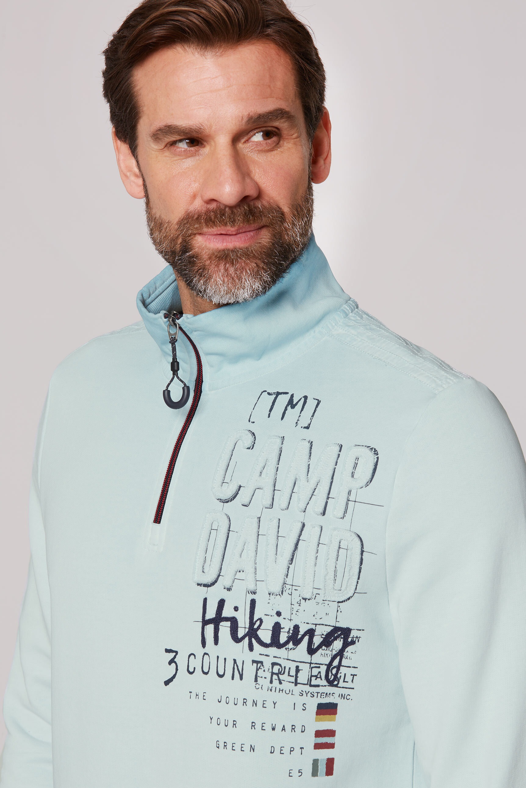CAMP DAVID Sweater, aus Baumwolle
