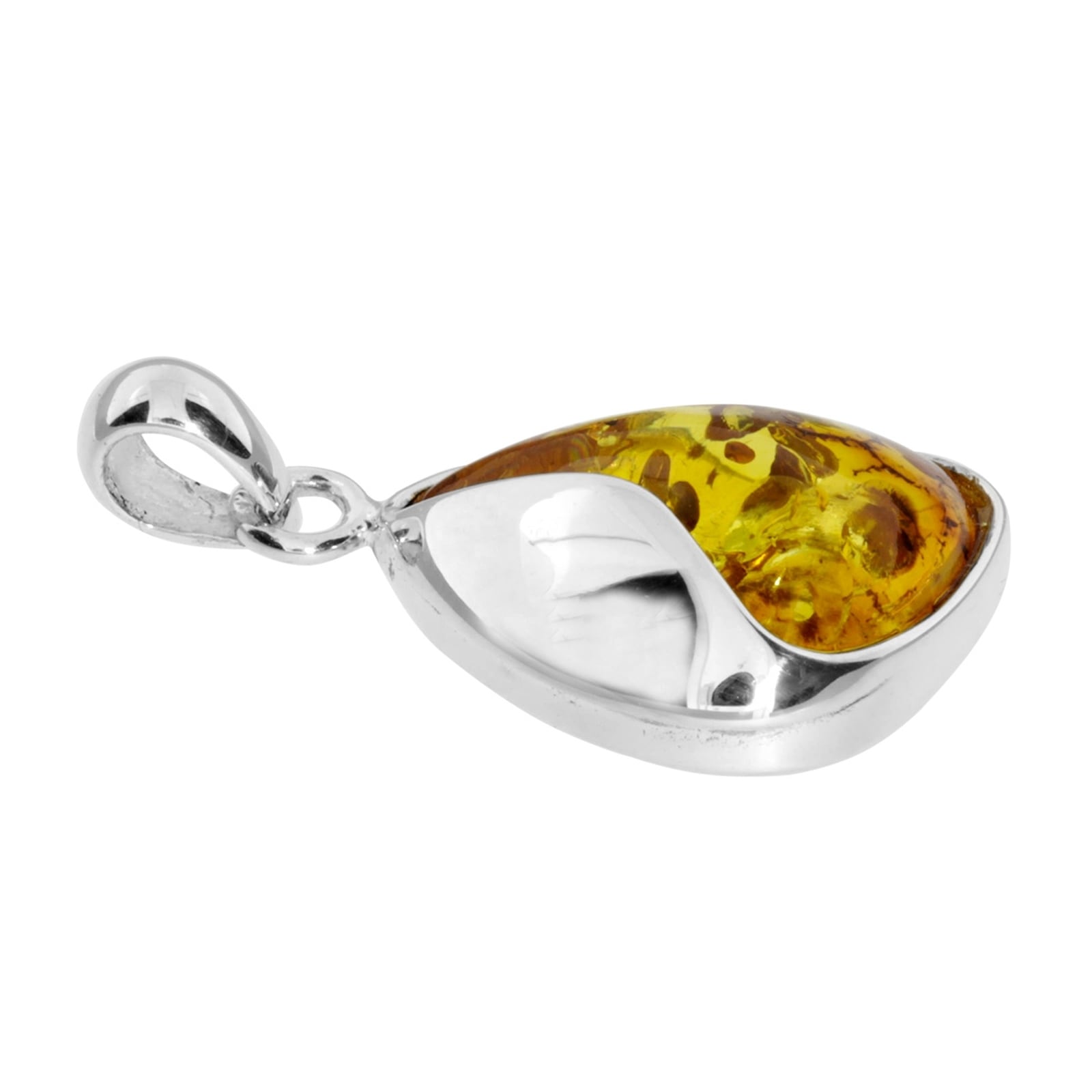 OSTSEE-SCHMUCK Kettenanhänger »- Jeska 28 mm - Silber 925/000 - Bernstein«