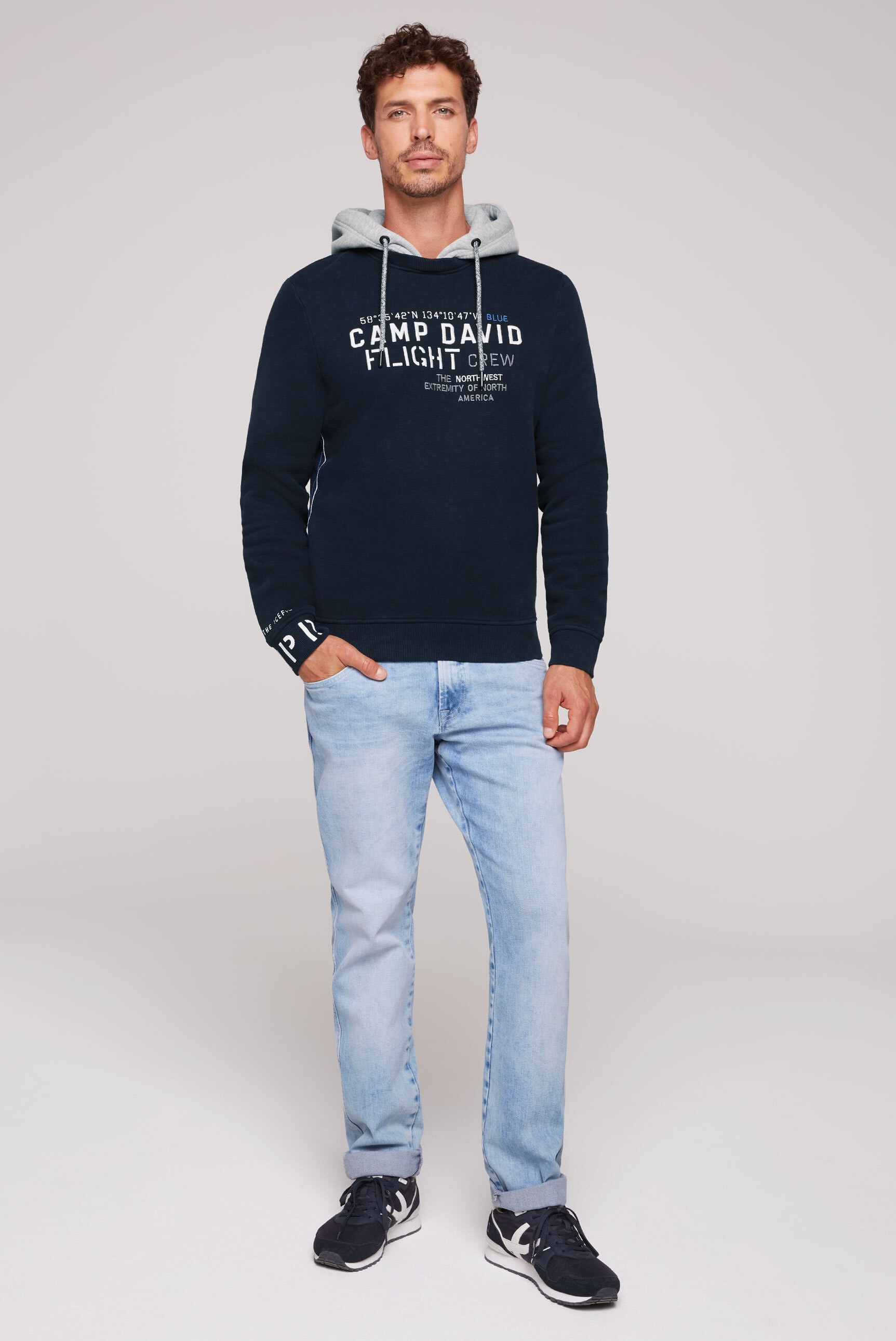 CAMP DAVID Kapuzensweatshirt, mit Baumwolle