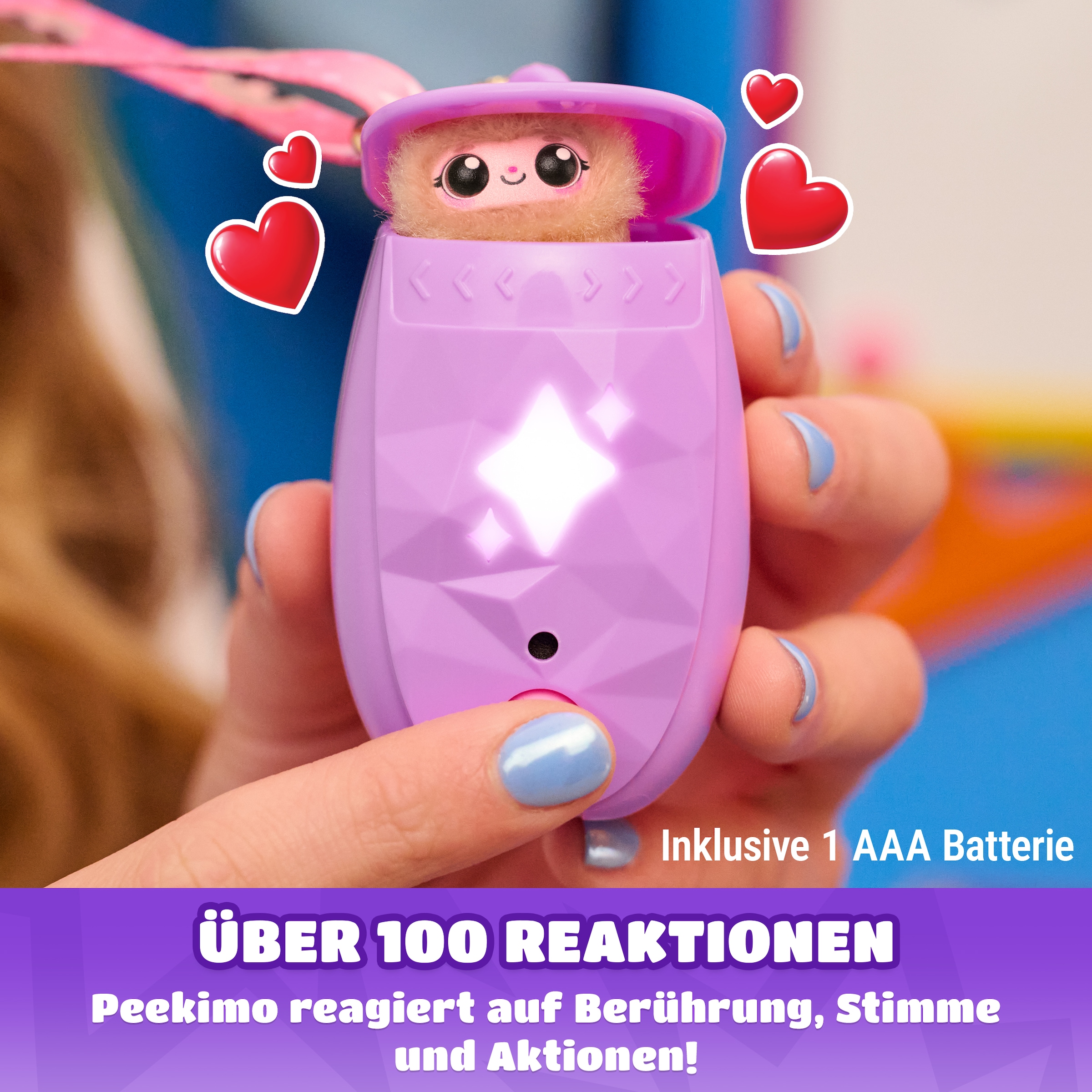 Spin Master Spielfigur »Peekimo« mit Licht- & Soundeffekten