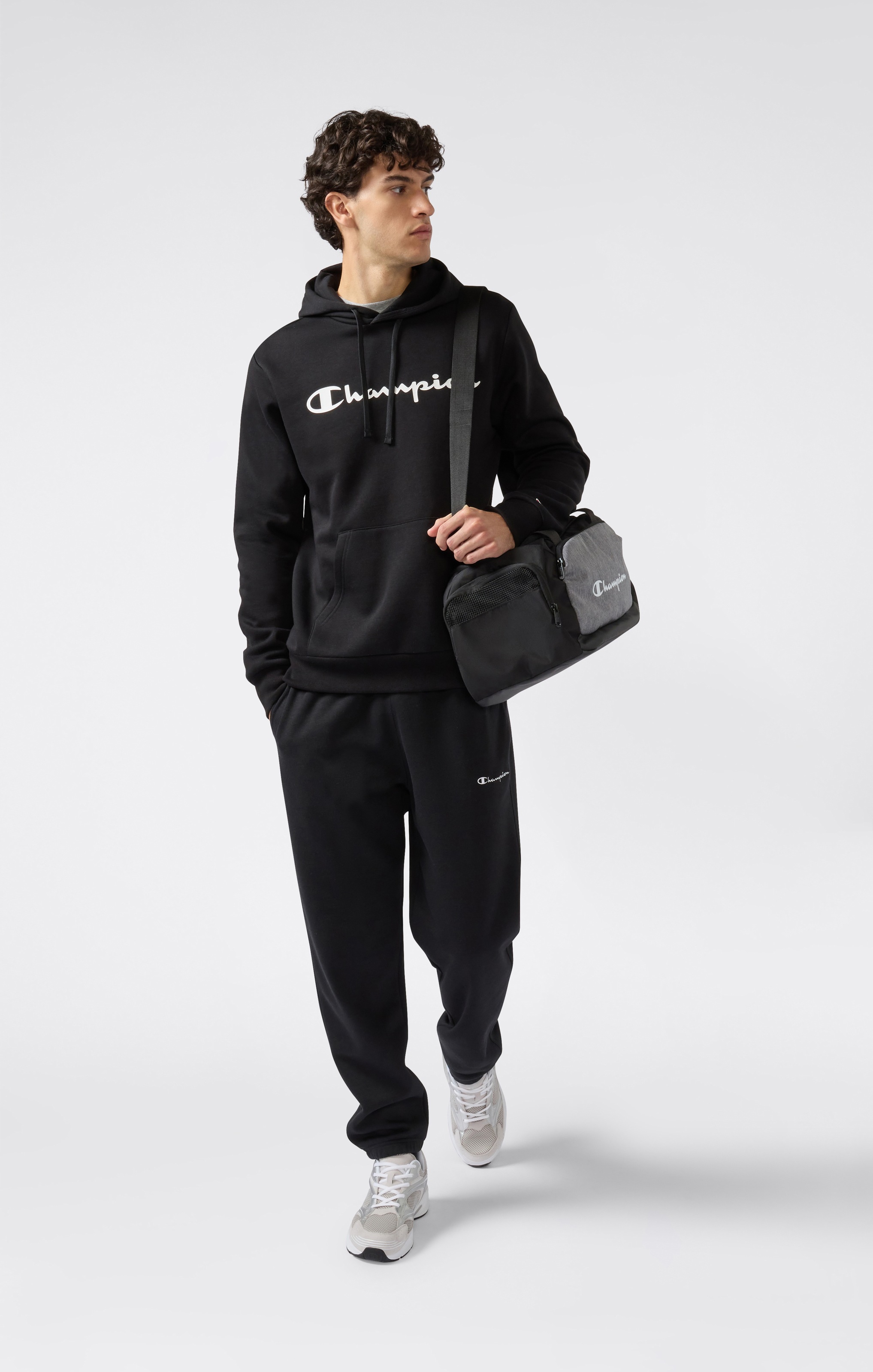 Champion Kapuzensweatshirt »BASICS Fleece Hoodie Large Logo«, (1 tlg.)
