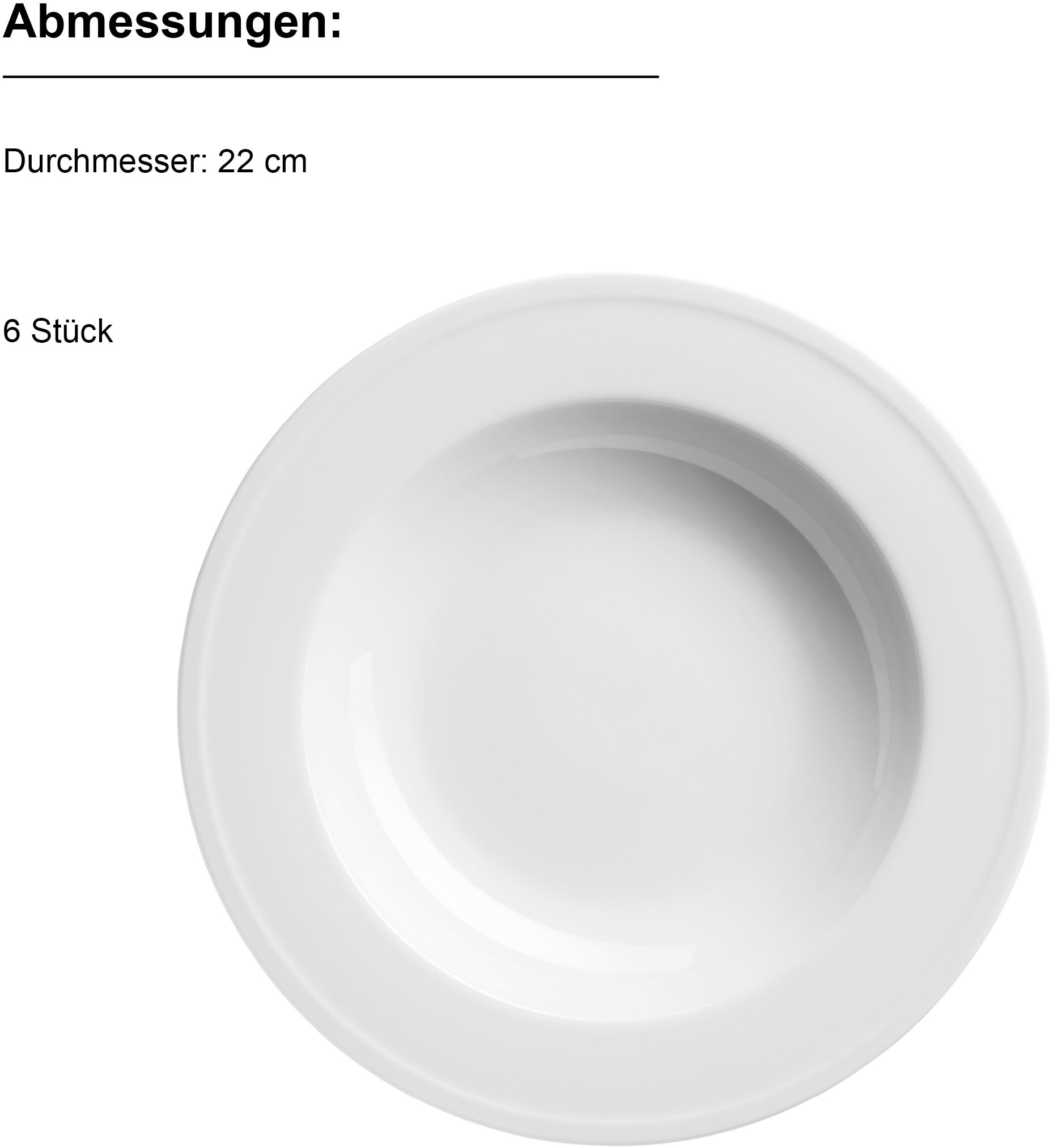 MÄSER Suppenteller »ARLONA, Suppenteller Set, Porzellan«