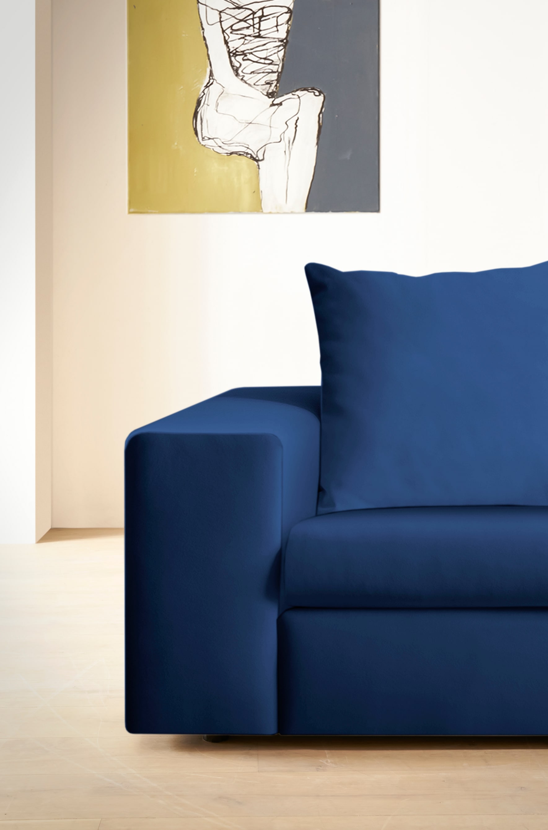 andas 2-Sitzer »SLEETLAND XXL in Samtvelours oder Vintage-Leder-Optik« besonders groß und bequem