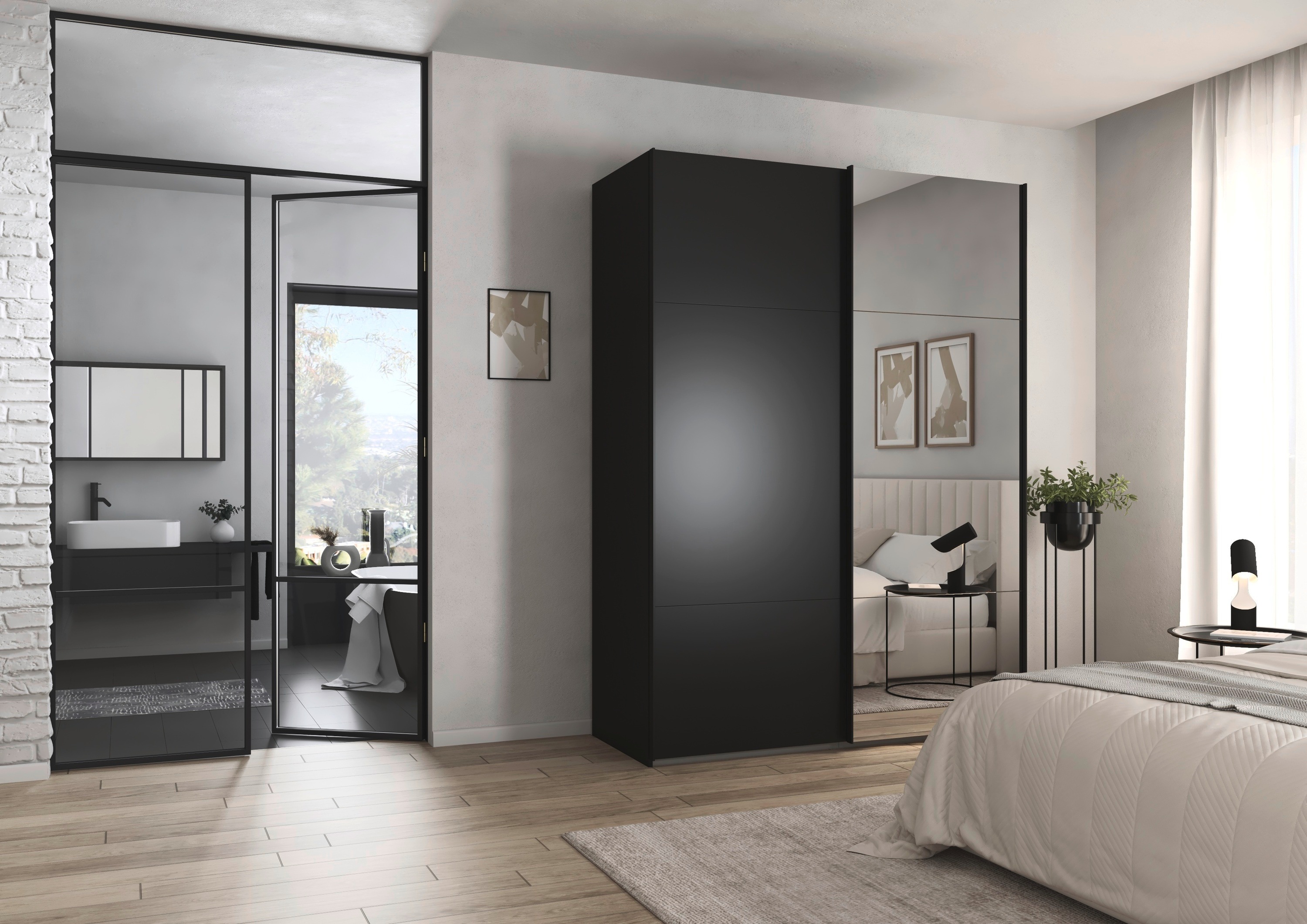 Thumbnail - rauch Schwebetürenschrank "Kleiderschrank Schrank Garderobe Schlafzimmerschrank CONTIDO", (in 3 verschiedenen Ausstattun...