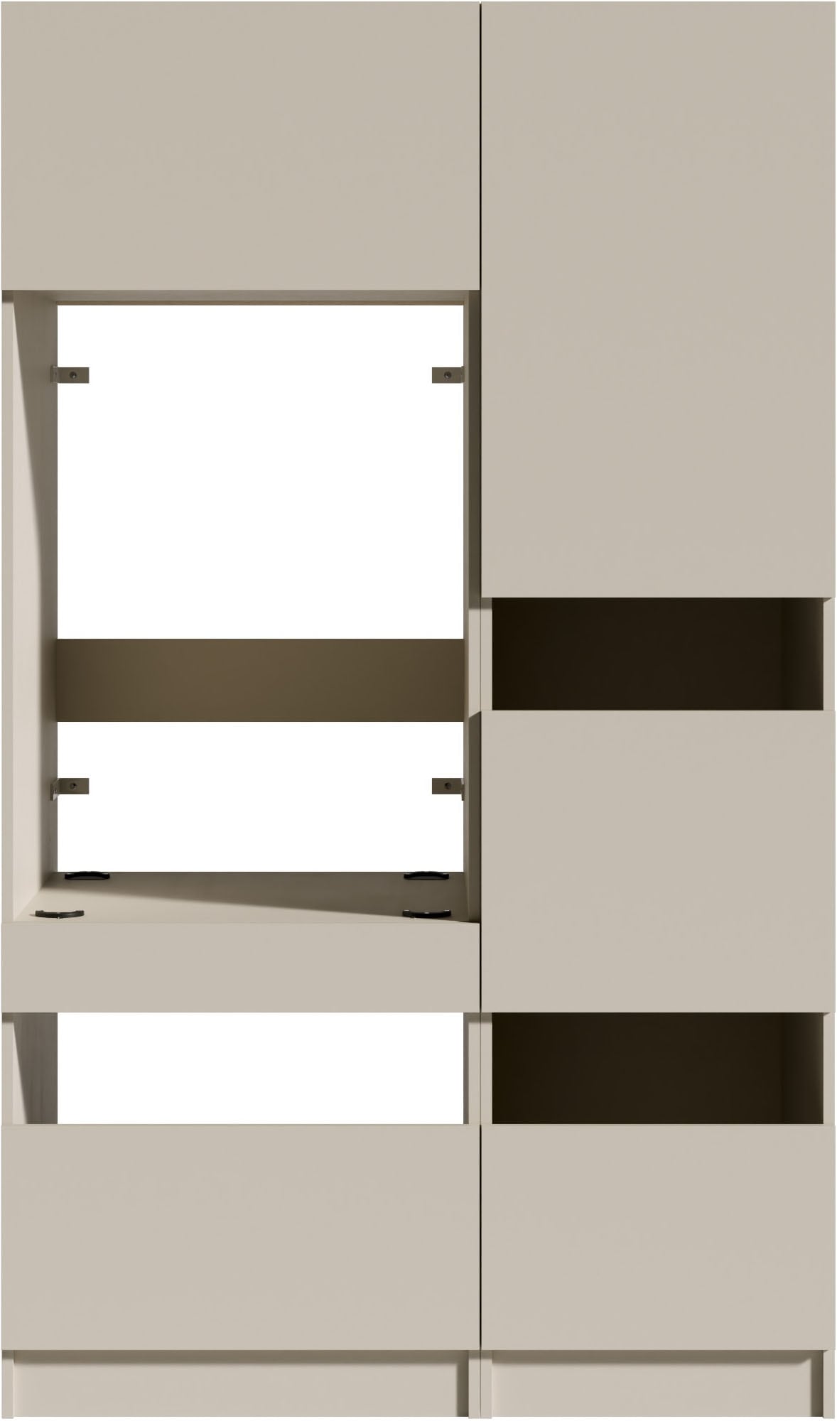 BASIC by Balculina Mehrzweckschrank-Set »Washhome B/T/H 118x68x200 cm« 2 Stk. tlg.