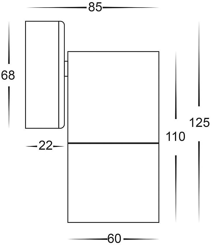 Havit Lighting Wandleuchte »TIVAH«, 1 flammig, Leuchtmittel GU10 | ohne Leuchtmittel