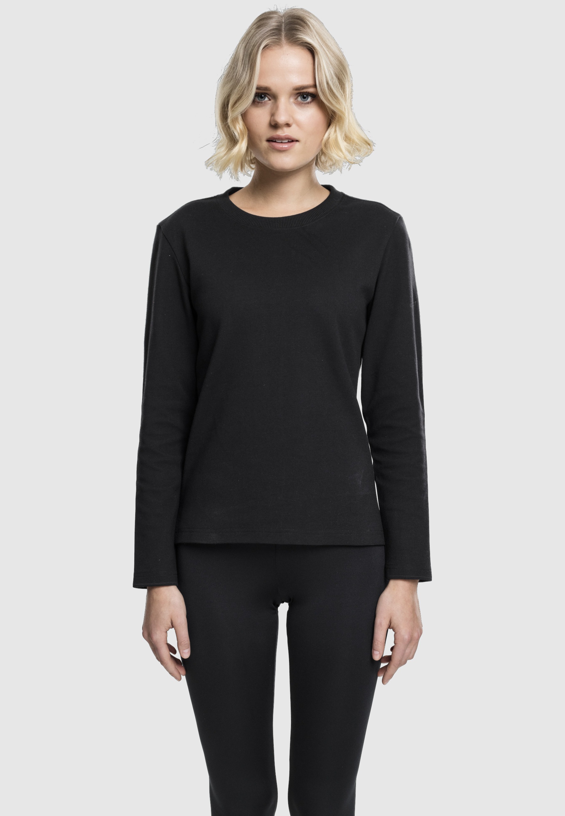 URBAN CLASSICS Sweatshirt »Urban Classics Damen Ladies Athletic Interlock Crewneck«, 1 Stk.
