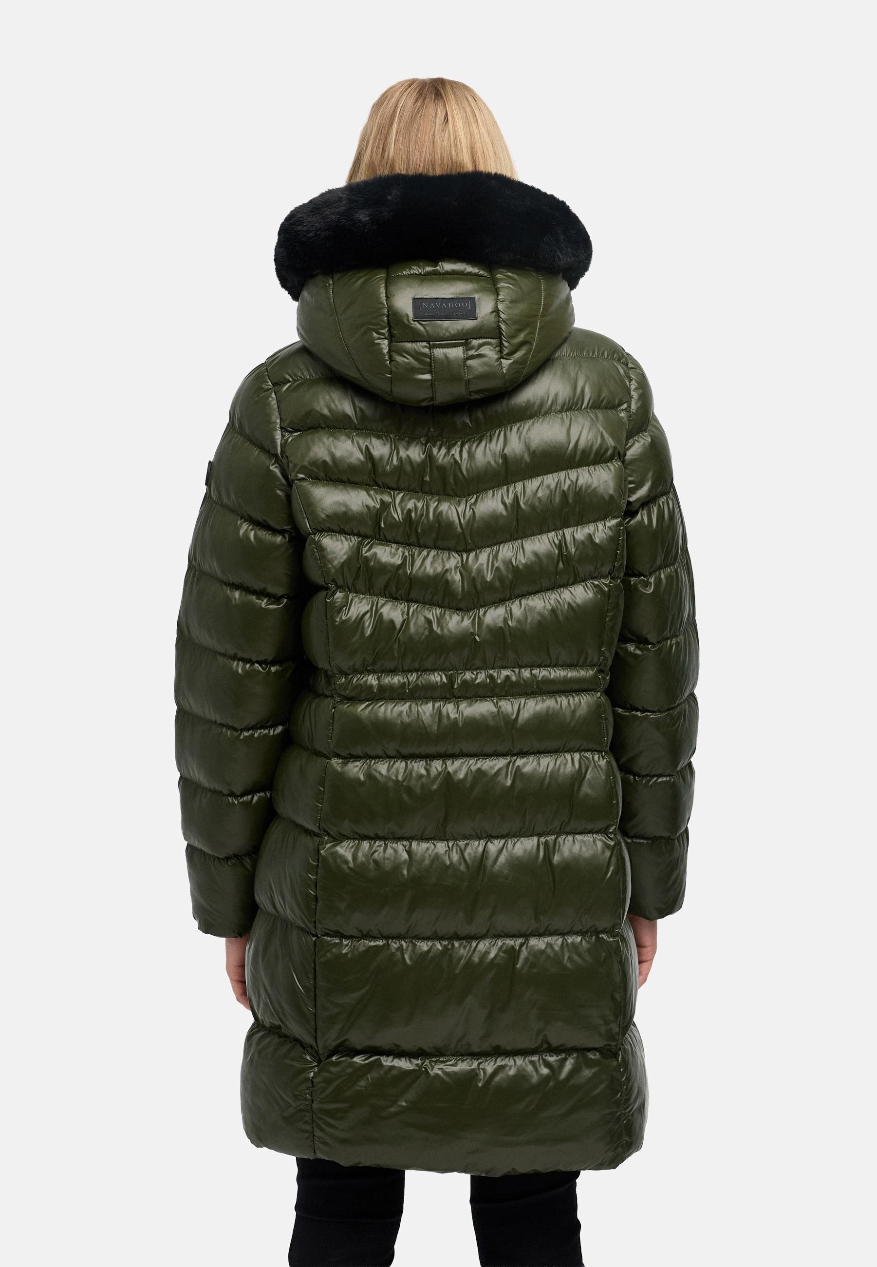 Navahoo Steppmantel »Lumeiaa 14« Warmer Damen Wintermantel mit Kunstfellbesatz