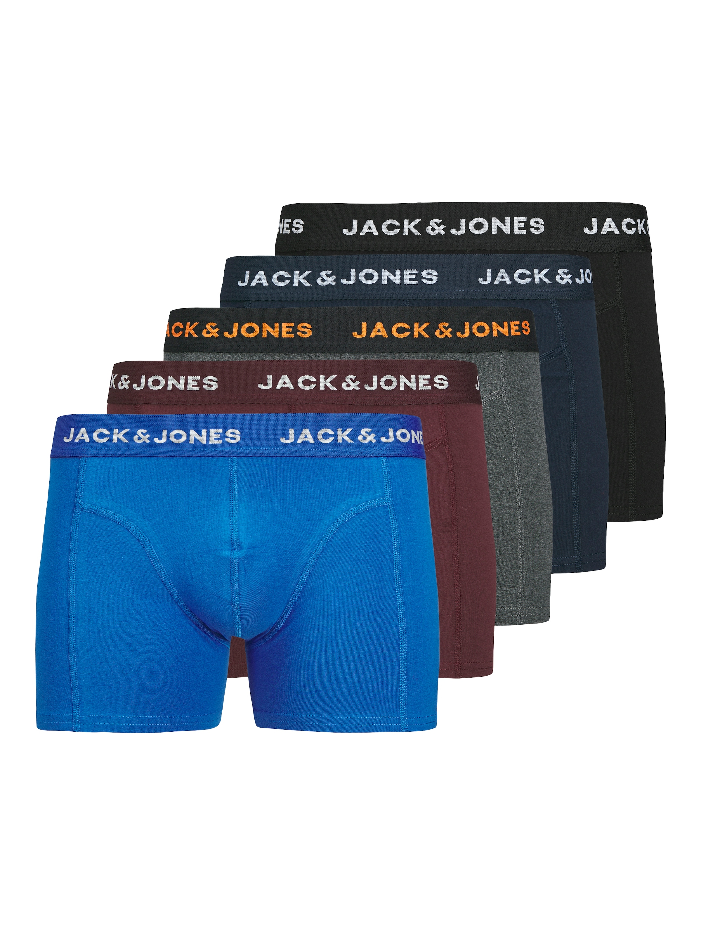 Jack & Jones Trunk "JACBLACK FRIDAY TRUNKS 5 PACK ONLINE LN", (Packung, 5 St.), mit elastischem Taillenbund