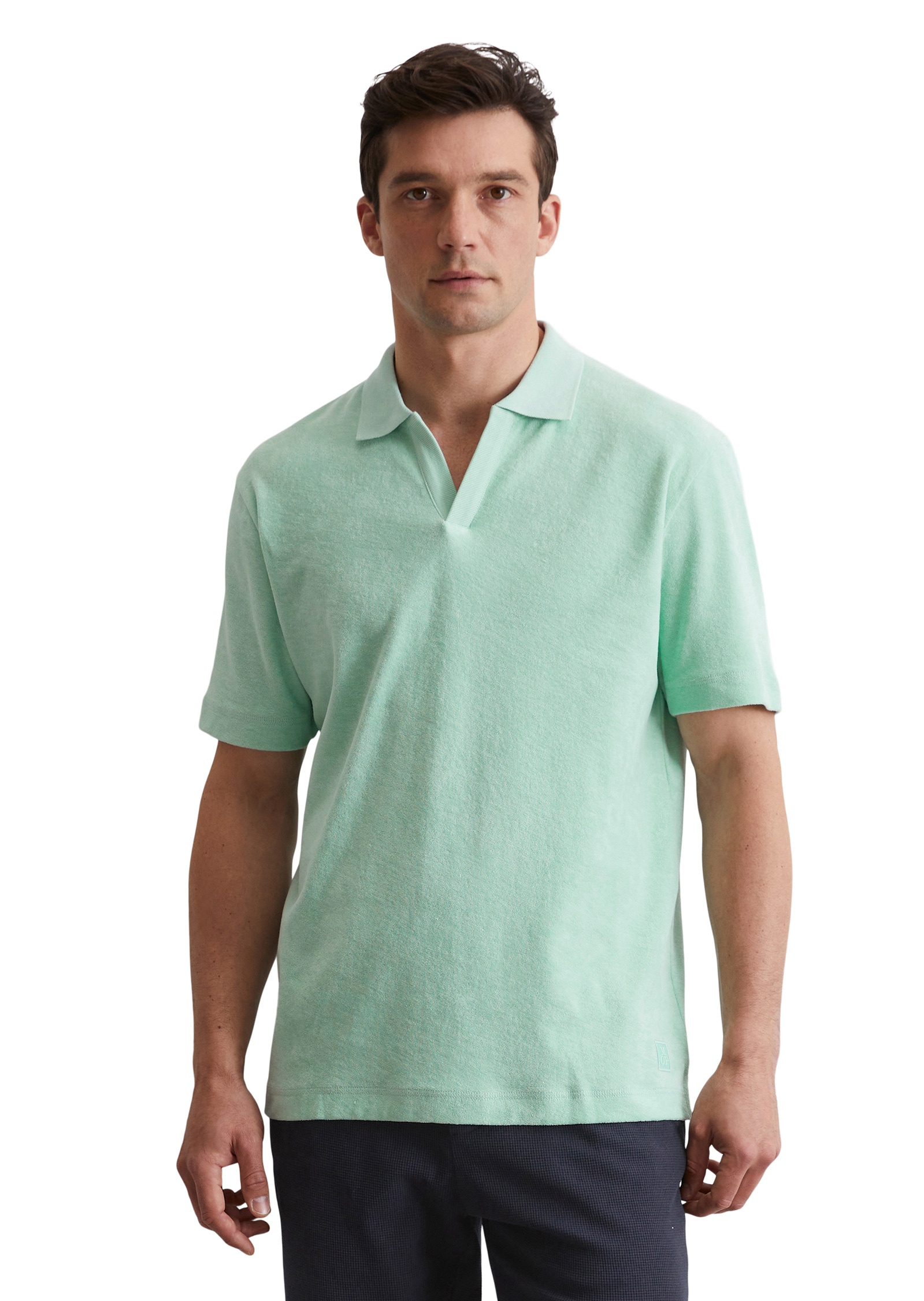Marc OPolo Poloshirt "aus Bio-Baumwoll-Frottee" günstig online kaufen