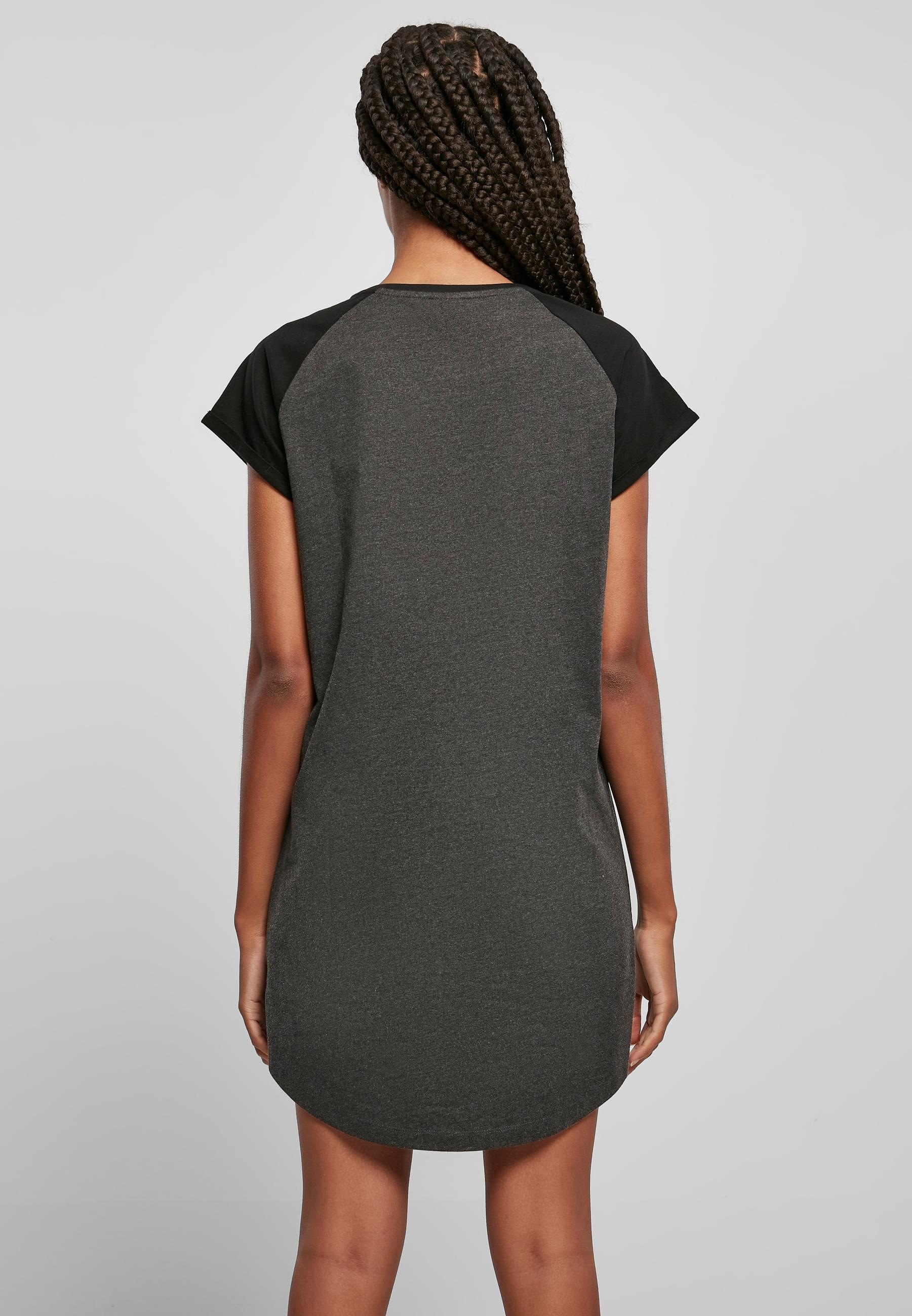 URBAN CLASSICS Shirtkleid »Urban Classics Damen Ladies Contrast Raglan Tee Dress«, (1 tlg.)
