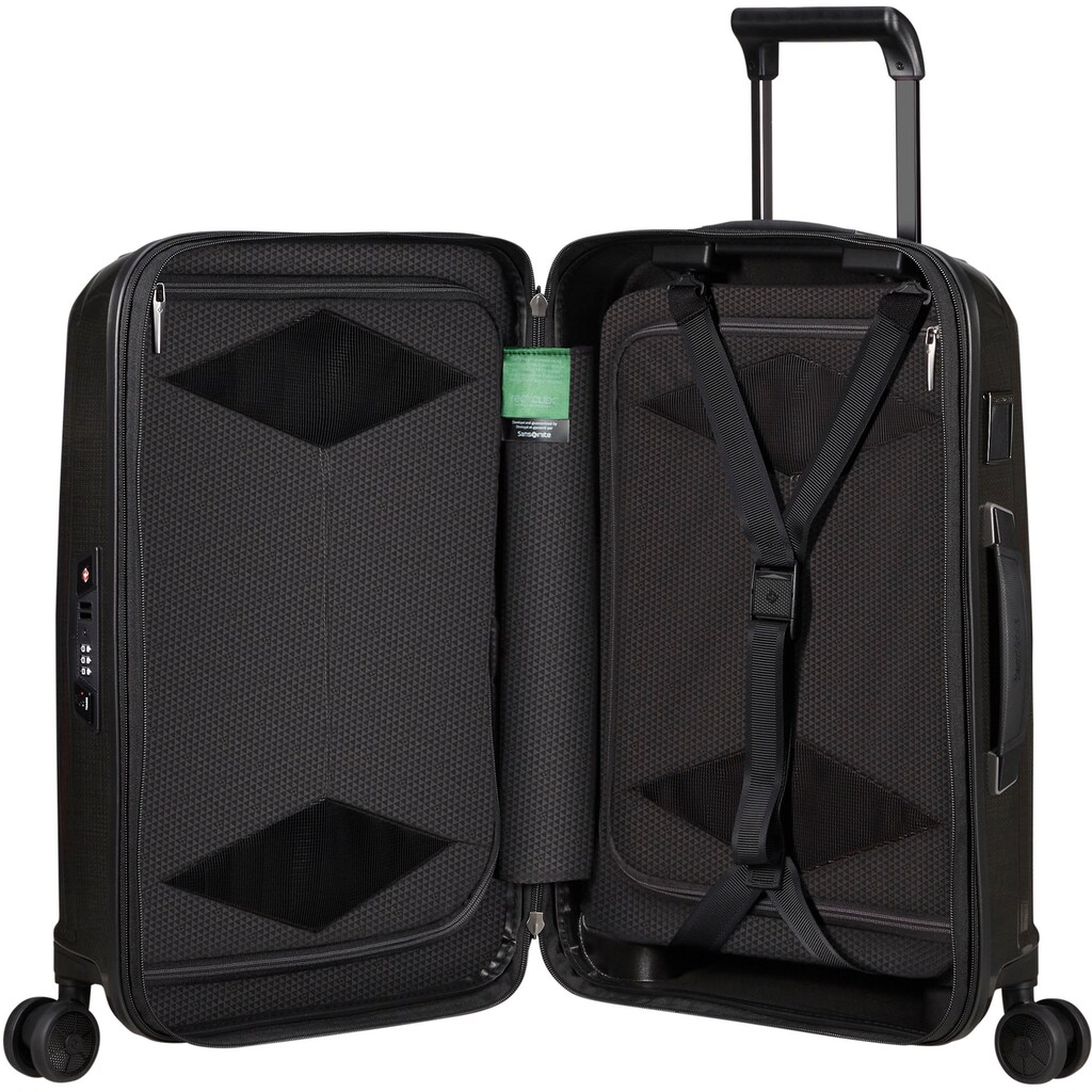 Samsonite Hartschalen-Trolley »Major-Lite, black, 55 cm«, 4 Rollen