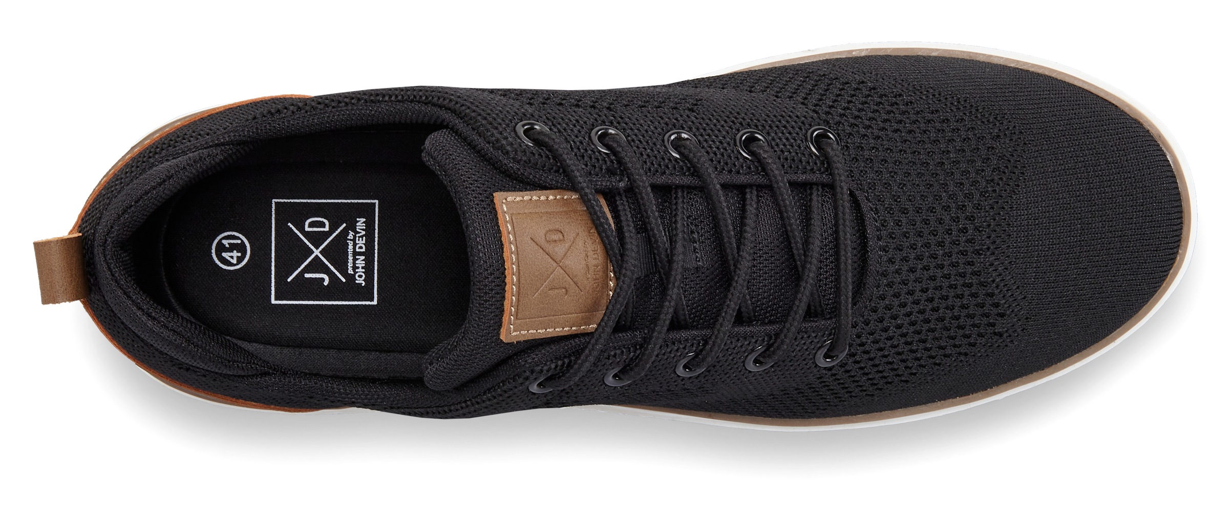Thumbnail - John Devin Sneaker "Schnürschuh", Mesh-Optik, Freizeitschuh, Halbschuh, Schnürhalbschuh Unisex VEGAN