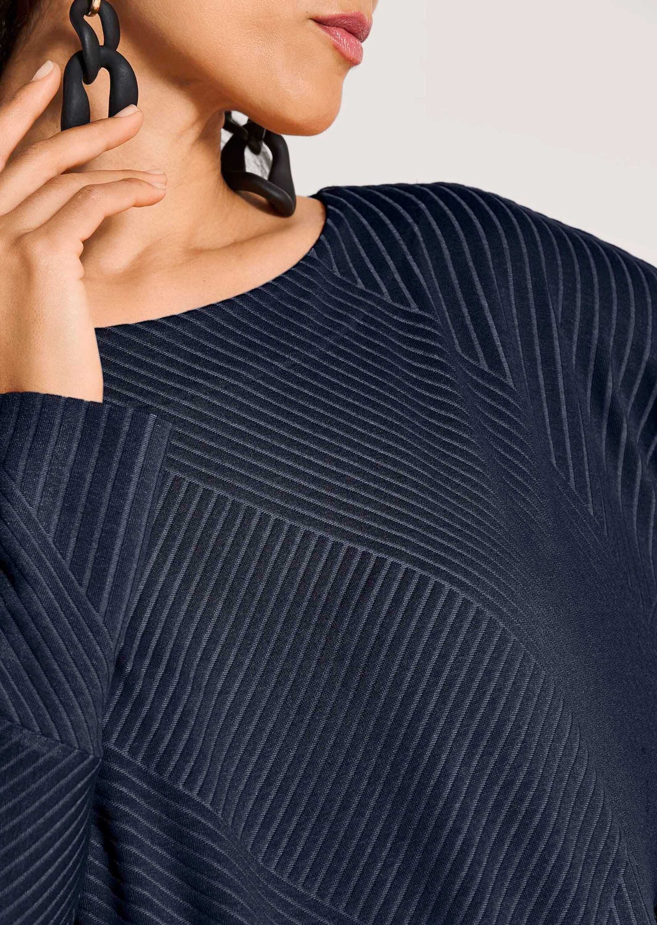 MADELEINE Langarmshirt »Shirt Shirt mit Fledermausärmeln und Struktur«