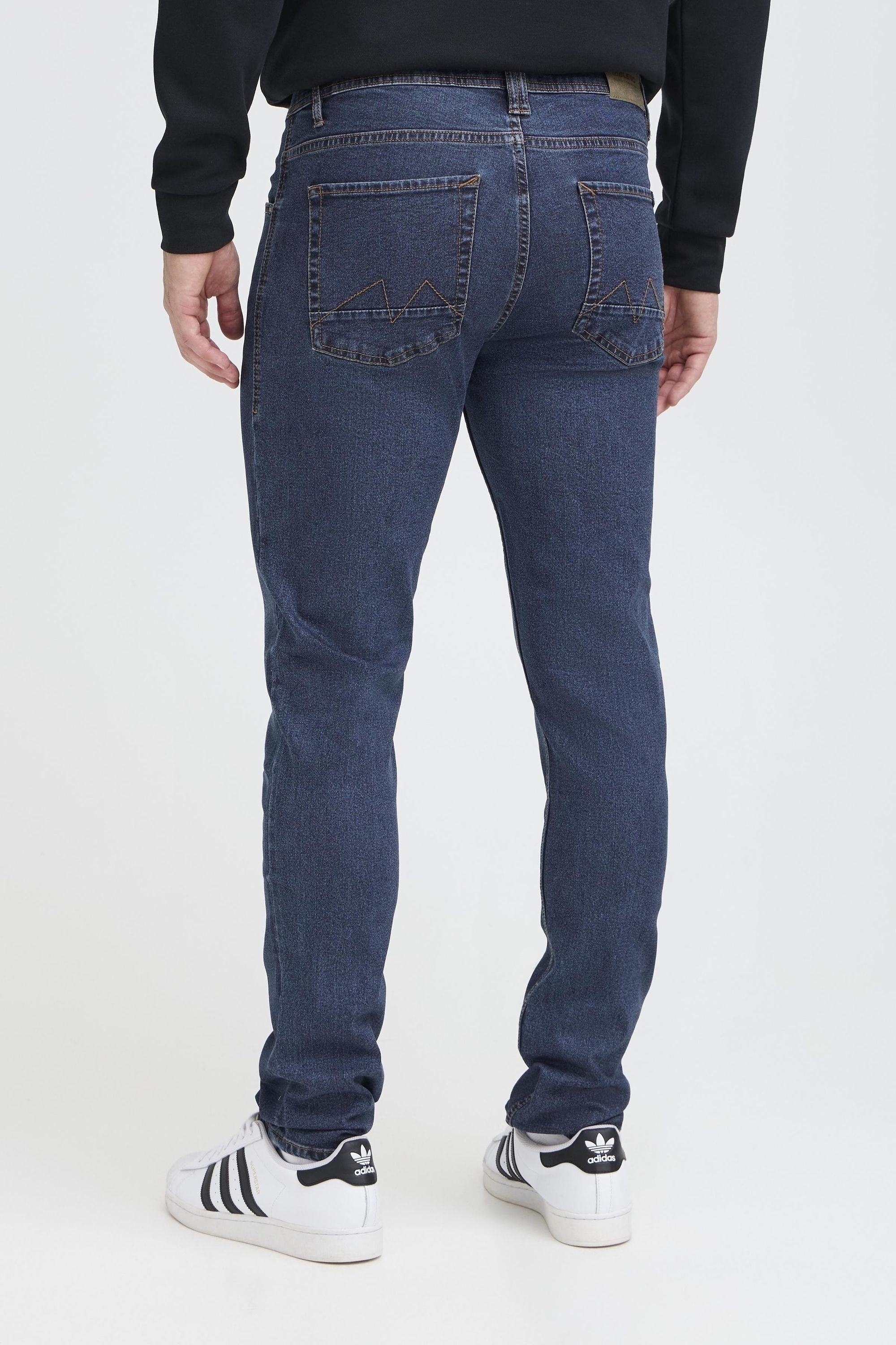 Slim-fit-Jeans BLEND "Slim-fit-Jeans BHZillo", Herren, Gr. 31, Länge 34, blau (denim dunkelblau), Obermaterial: 68% Baumwolle CO. 27% Polyester PES. 3% Viskose CV. 2% Elasthan EL., Jeans Slim-fit-Jeans 6