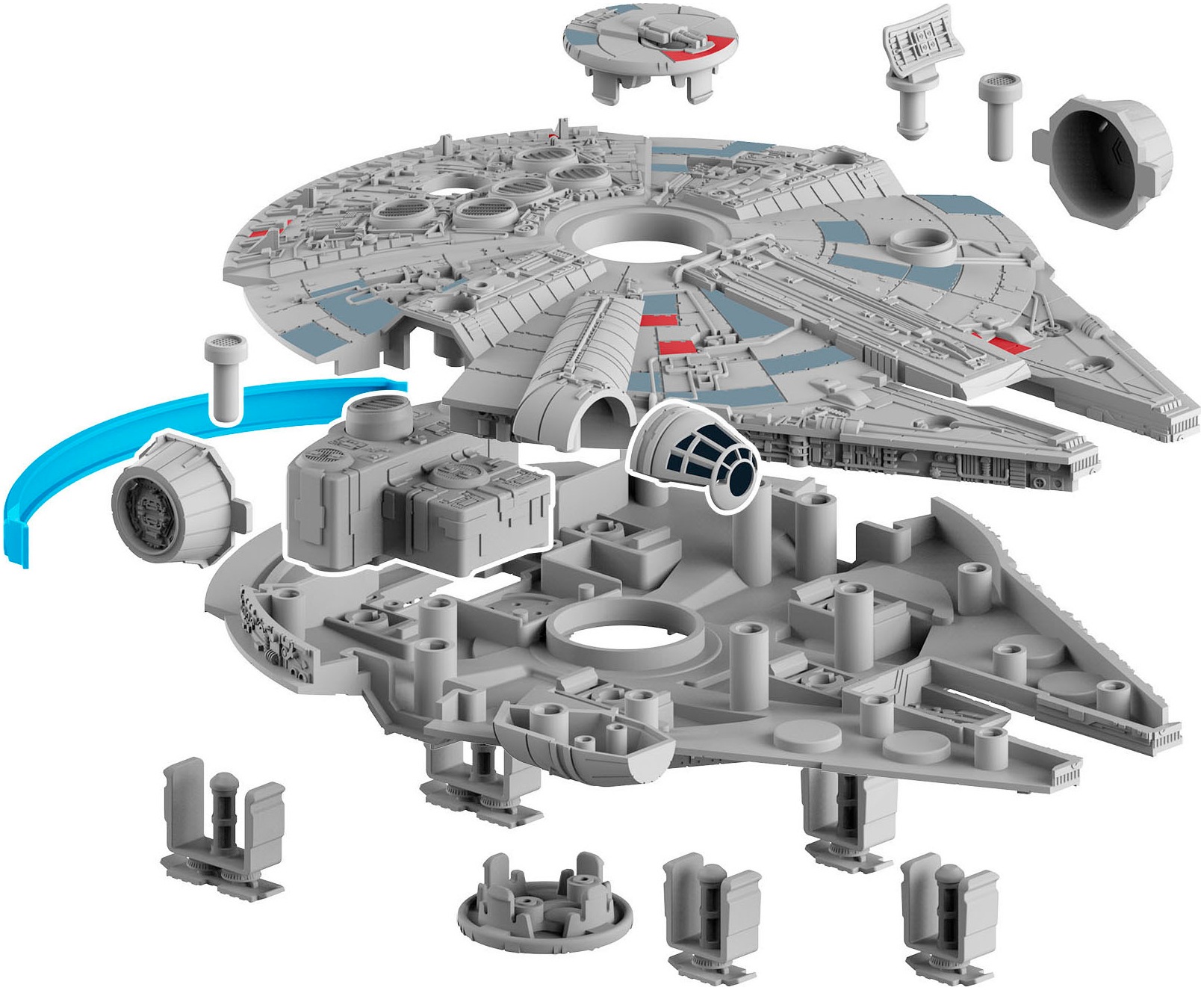 Revell® Modellbausatz »Build&Play, Star Wars Millennium Falcon«, mit Licht & Sound