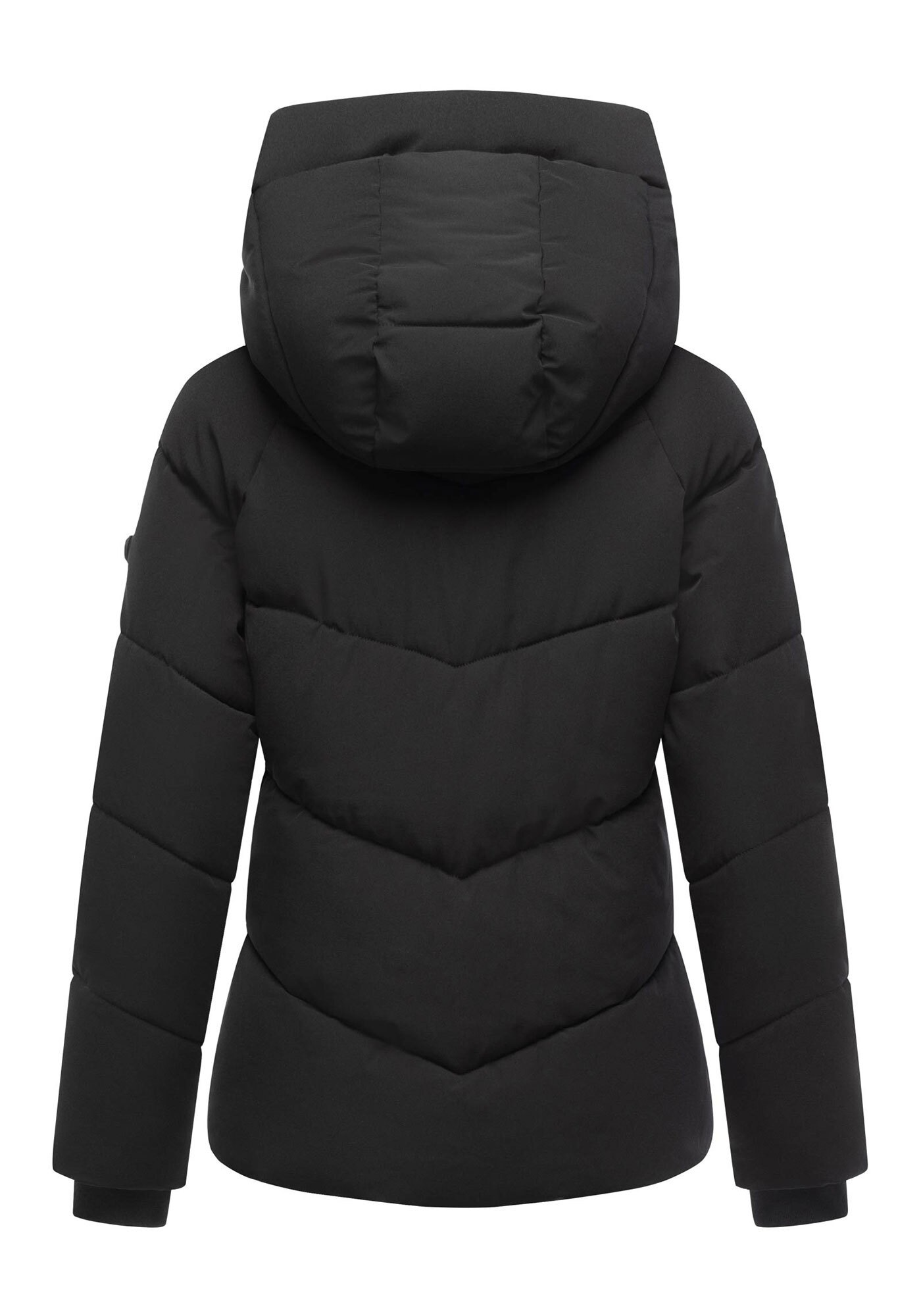 Marikoo Winterjacke »Kwamee«, Schräg gesteppte Winterjacke mit fester Kapuze
