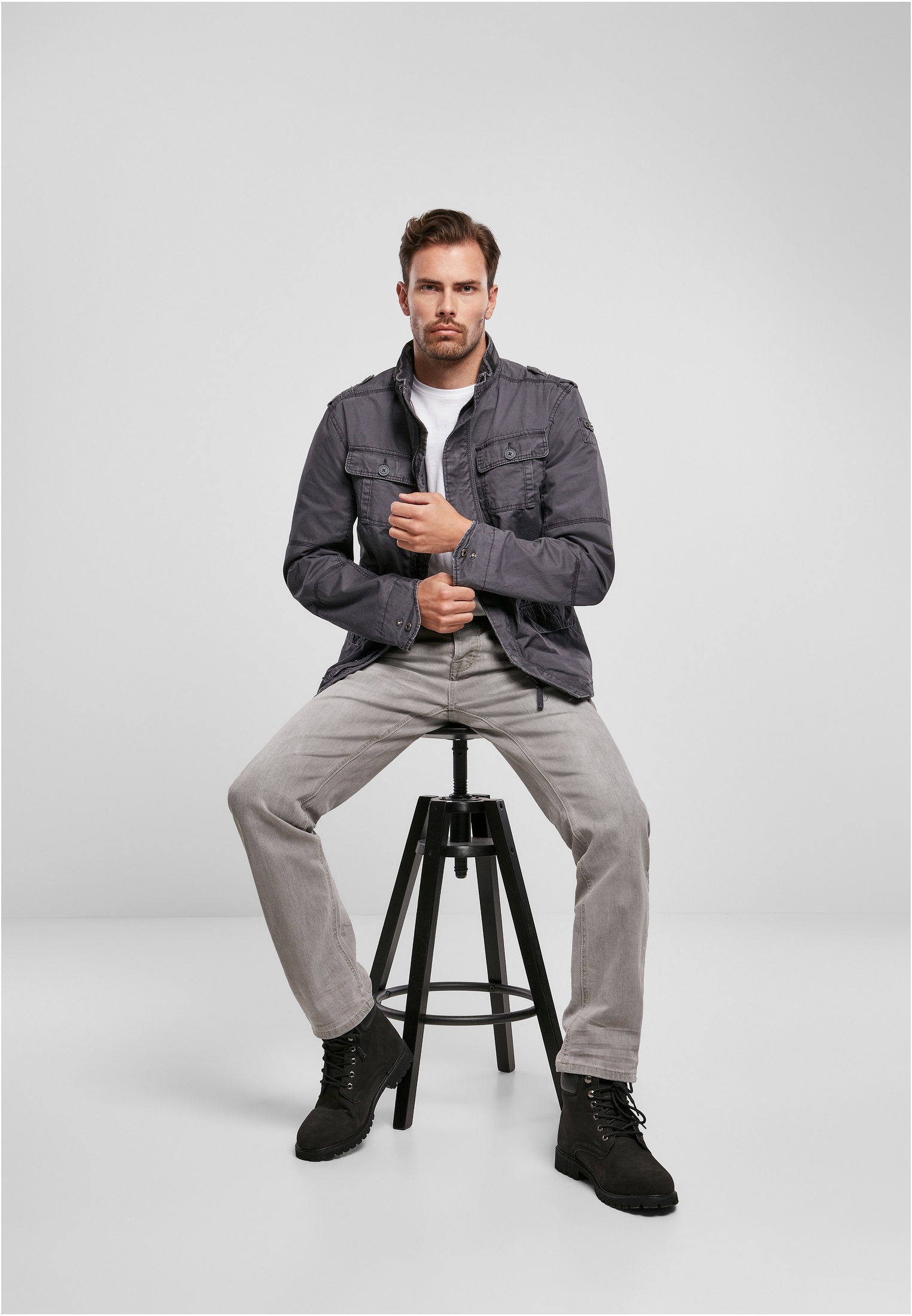 Brandit Allwetterjacke »Brandit Herren Britannia Jacket«, (1 St.), ohne Kapuze