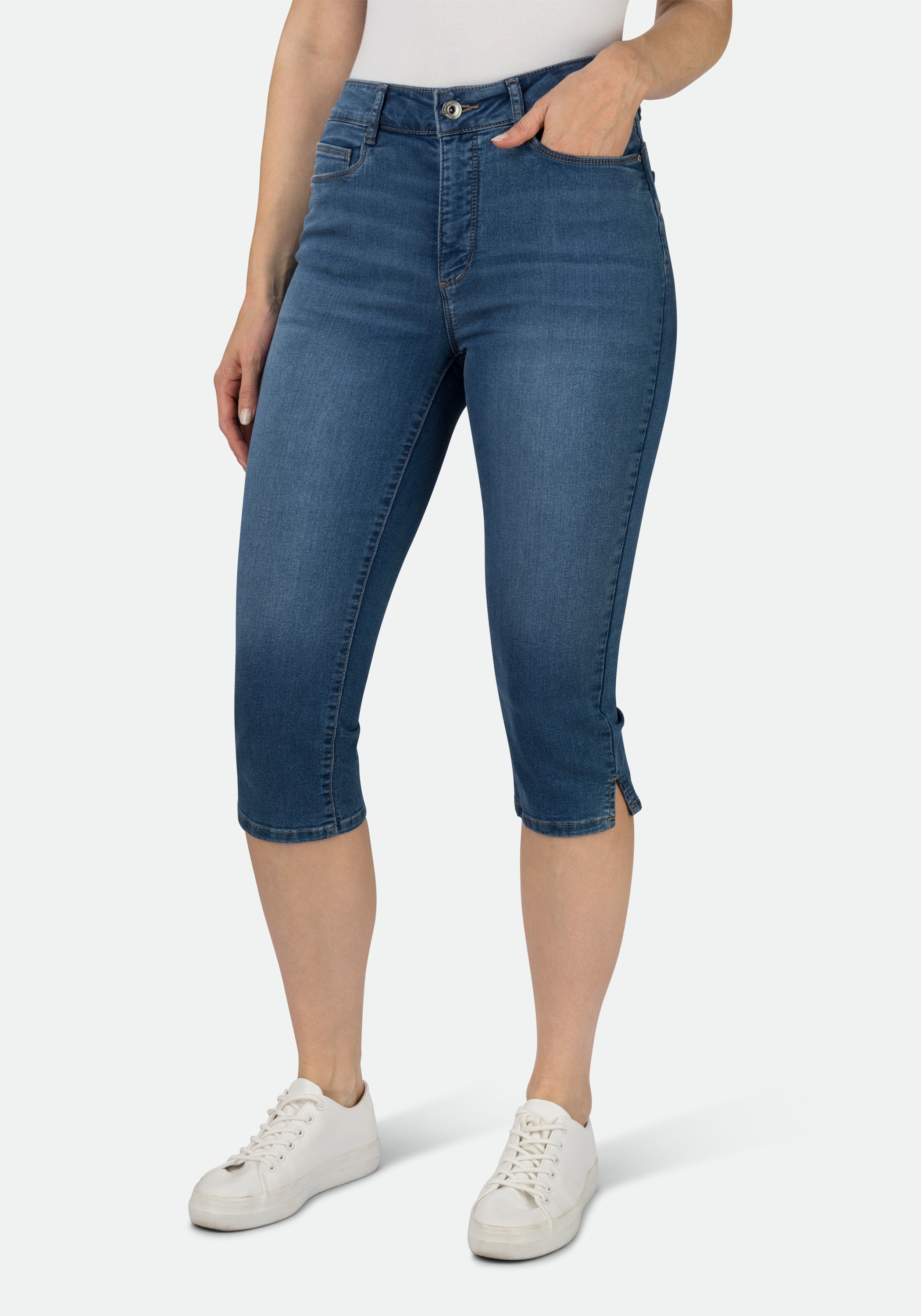 STOOKER WOMEN 7/8-Jeans "Capri Denim Skinny Fit Jeans" Skinny Fit Casual Cl günstig online kaufen