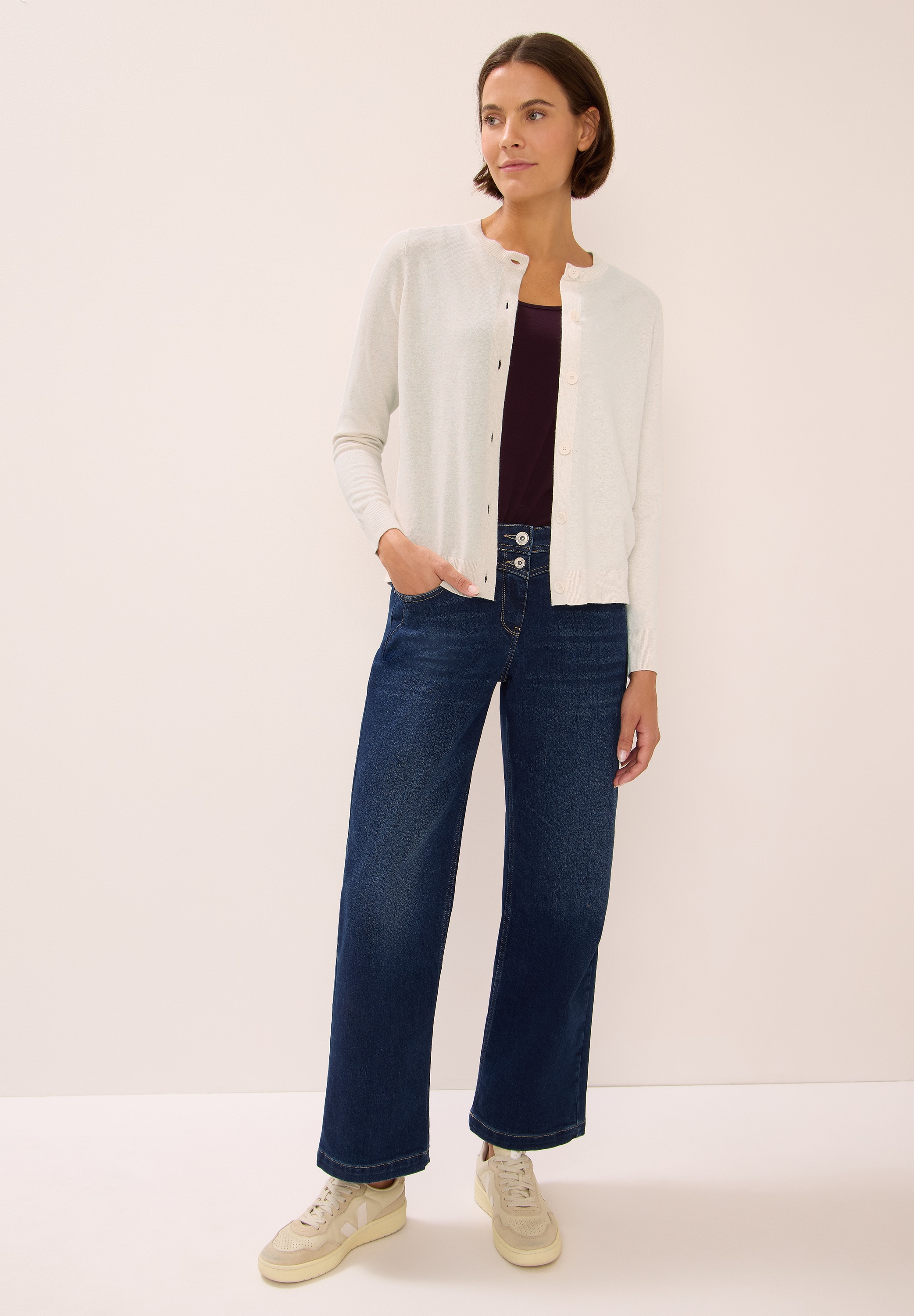 Thumbnail - Cecil Cardigan mit Rundhalsausschnitt