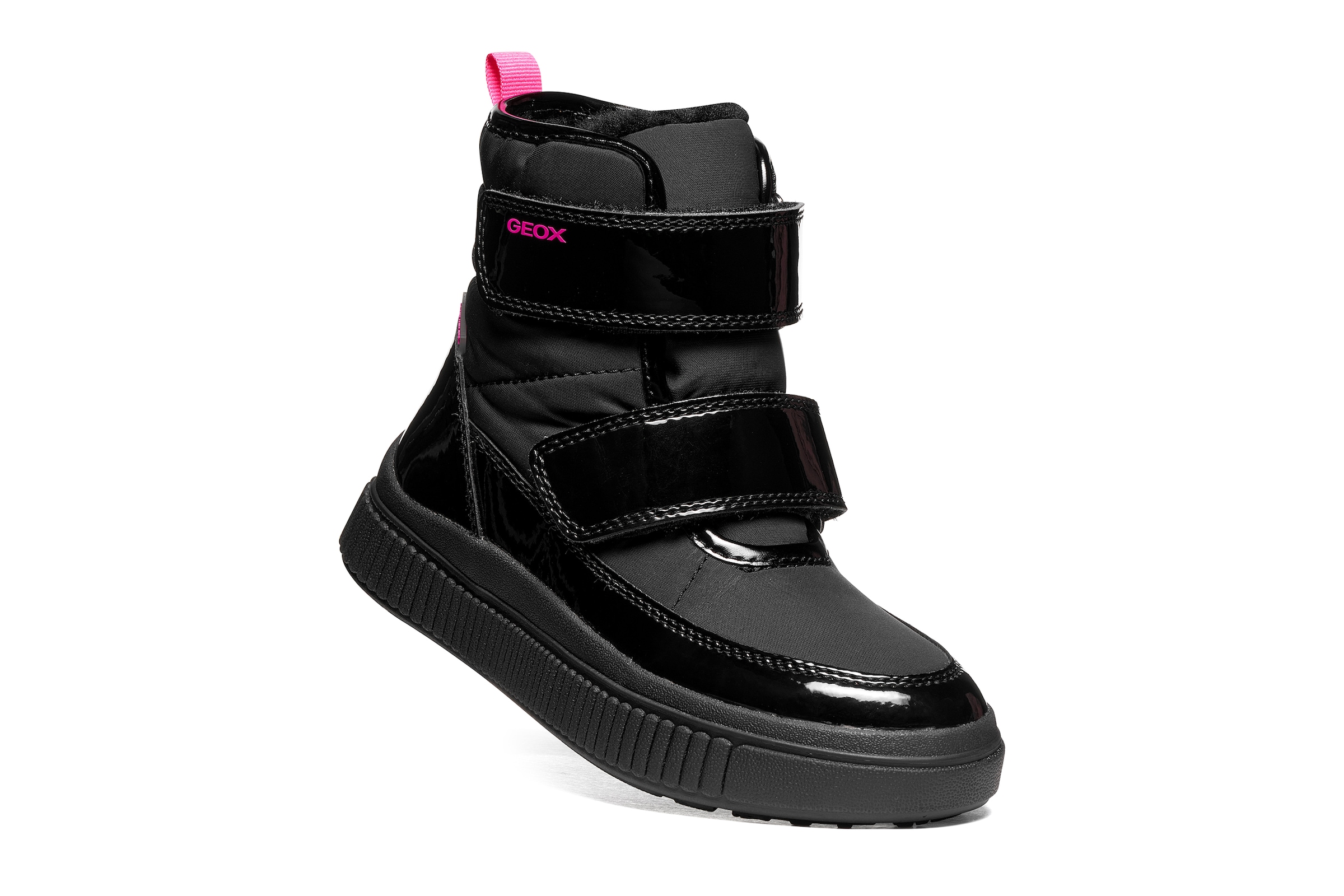 Geox Winterboots »J LAQUINNY GIRL B AB«  Klettboots, Winterstiefel mit Warmfutter, Größenschablone zum Download