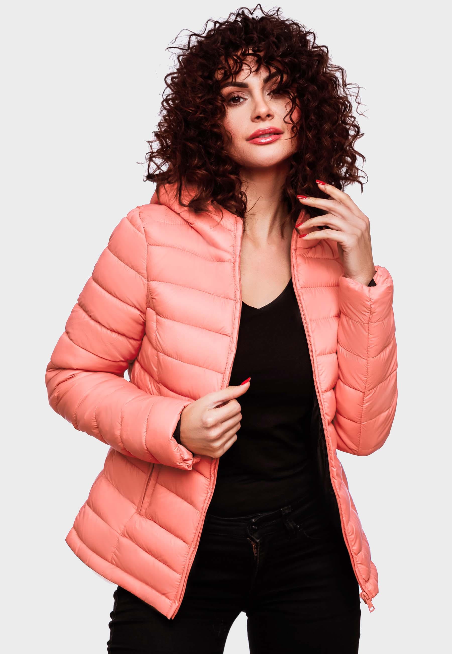 Marikoo Steppjacke »Luci«, mit Kapuze, modische Damen Übergangsjacke mit großer Kapuze