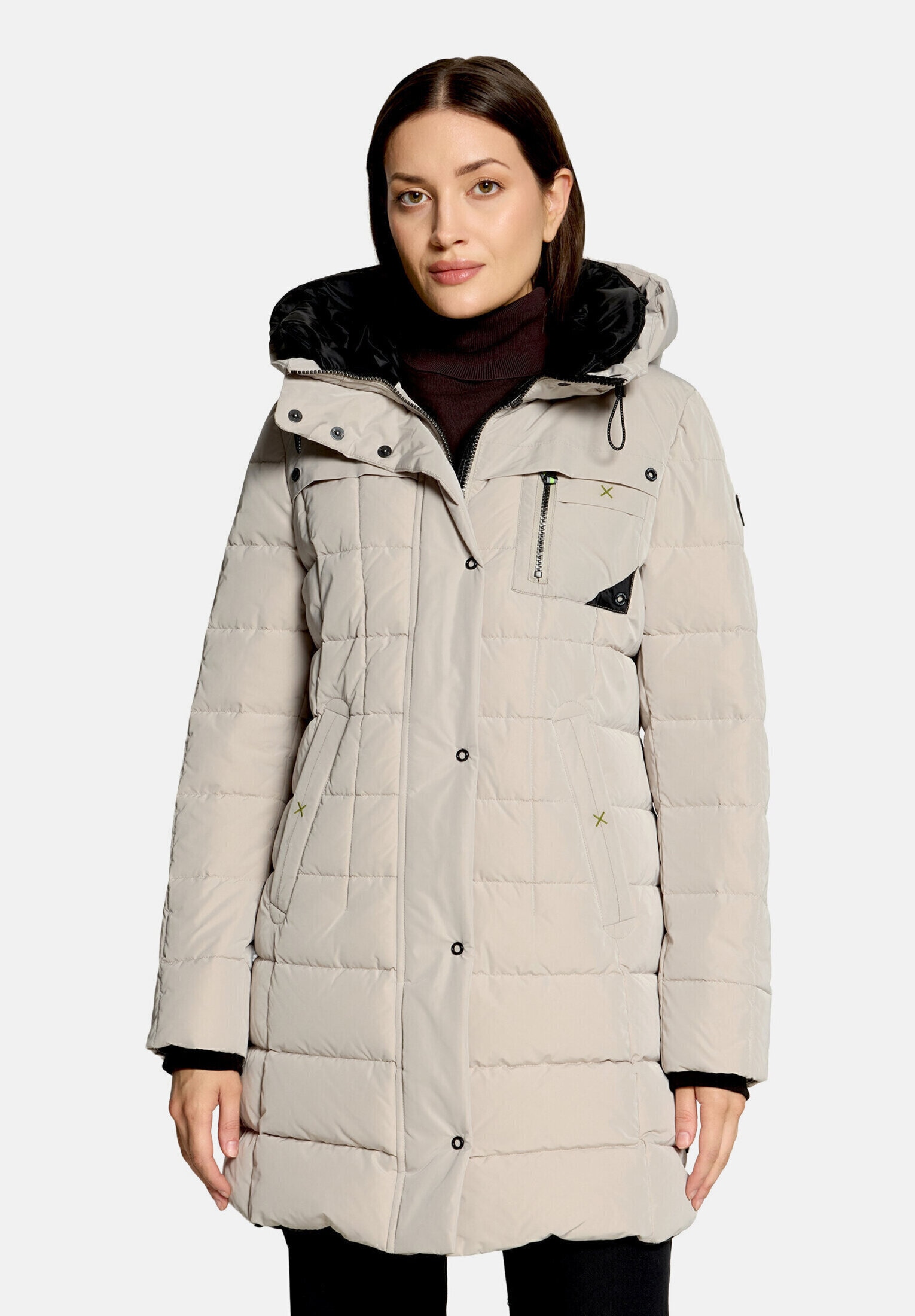 Amber & June Winterjacke »Damen mit Kapuze« mit Kapuze