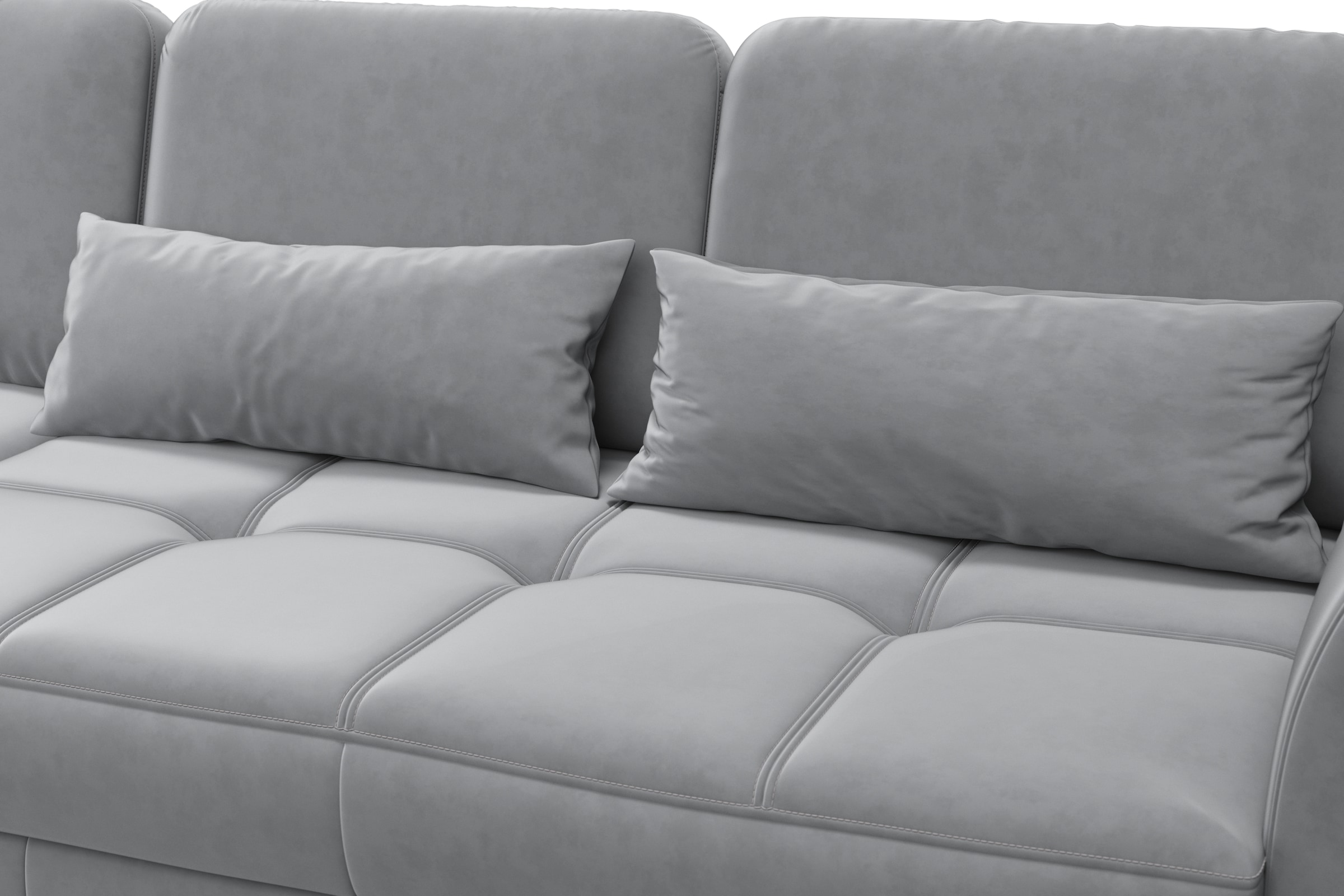sit&more Ecksofa »Bendigo L-Form«, inklusive Sitztiefenverstellung, Bodenfreiheit 15 cm, 2 Fußfarben