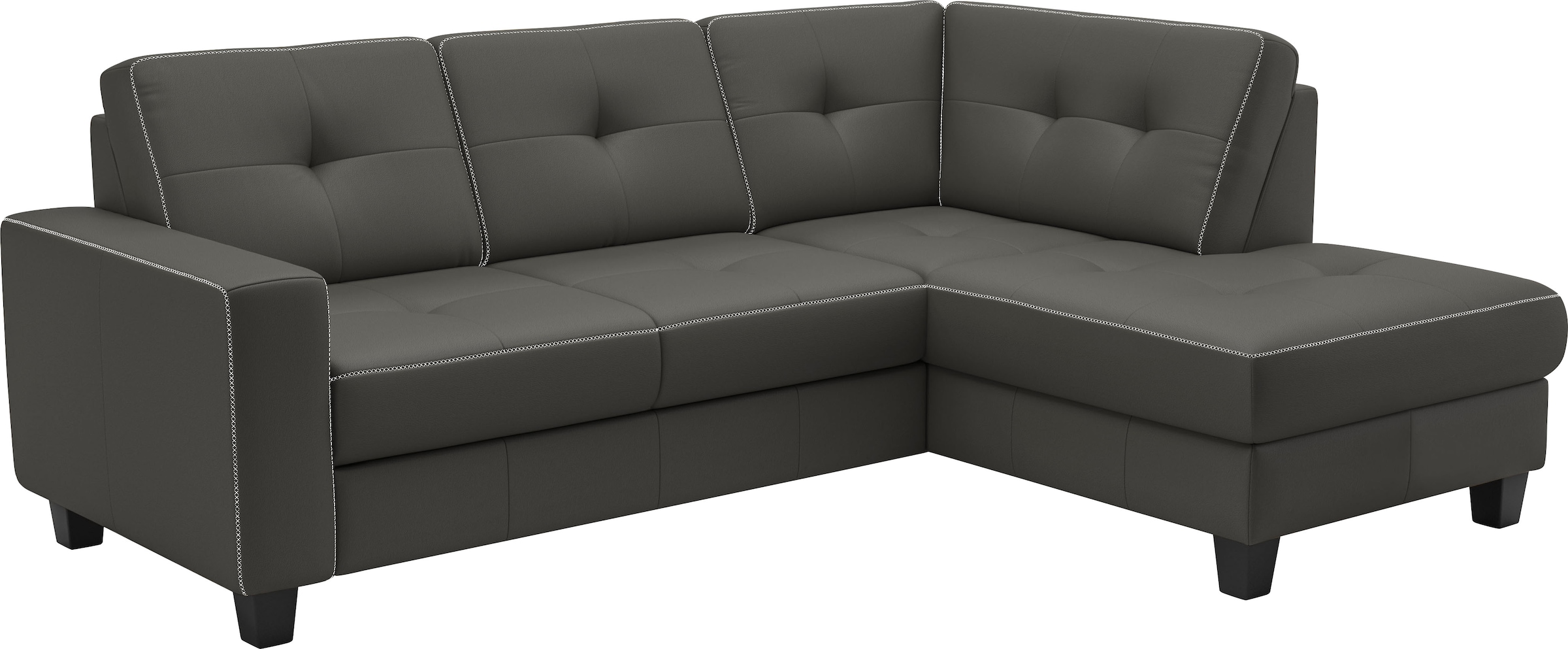 Places of Style Ecksofa »Varese«, wahlweise mit Bettfunktion und Bettkasten
