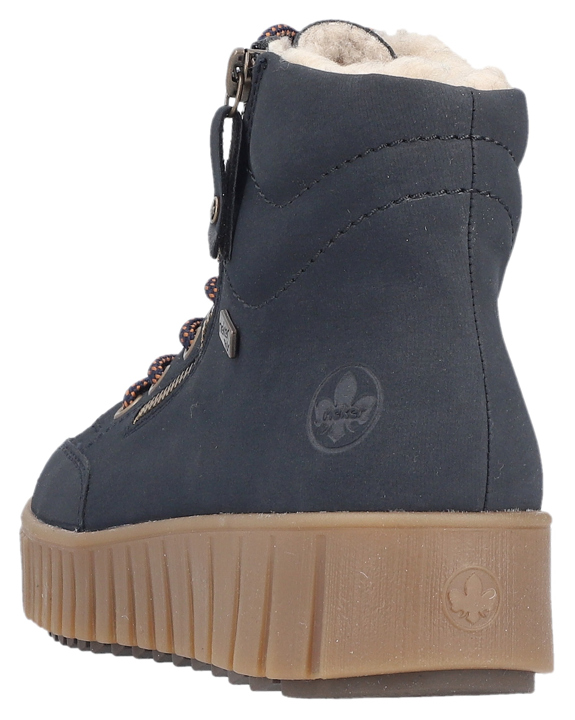 Rieker Winterboots, Plateaustiefelette, Schnürboots mit Warmfutter und TEX-Ausstattung